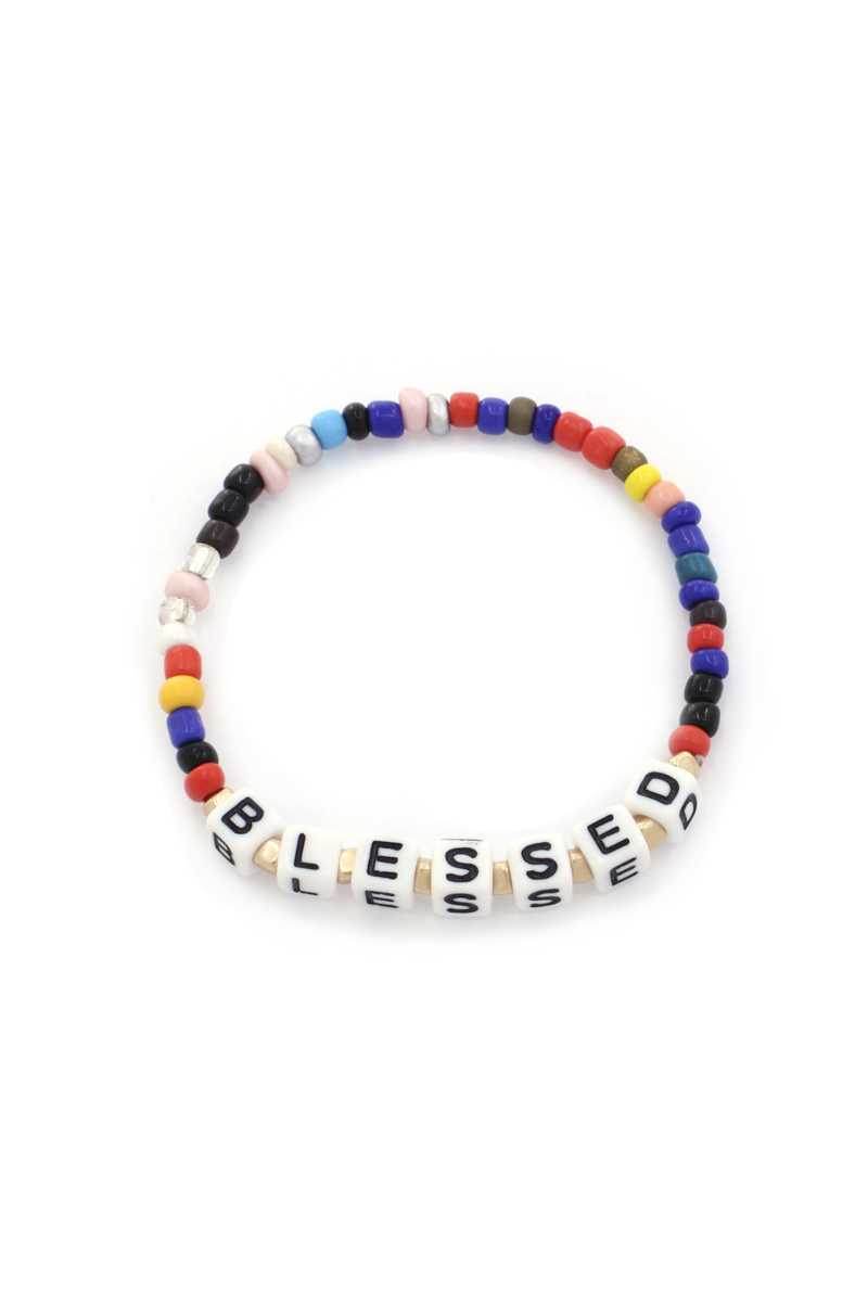 Mama Quote Beaded Stretch Bracelet - LLR Chic