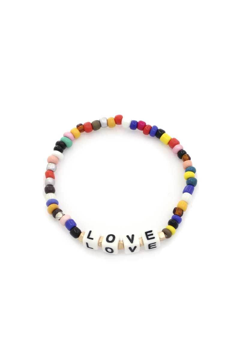 Mama Quote Beaded Stretch Bracelet - LLR Chic