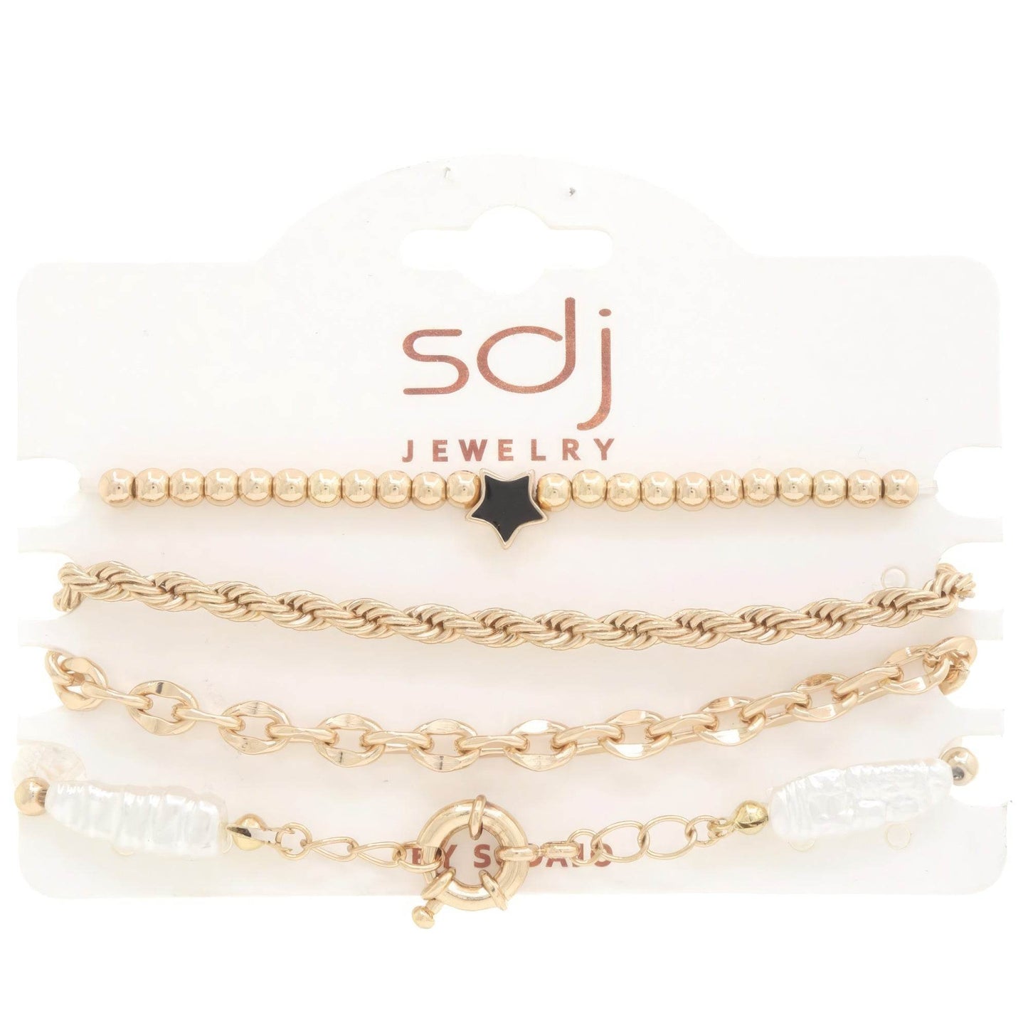 Sodajo Star Beaded Bracelet Set - LLR Chic