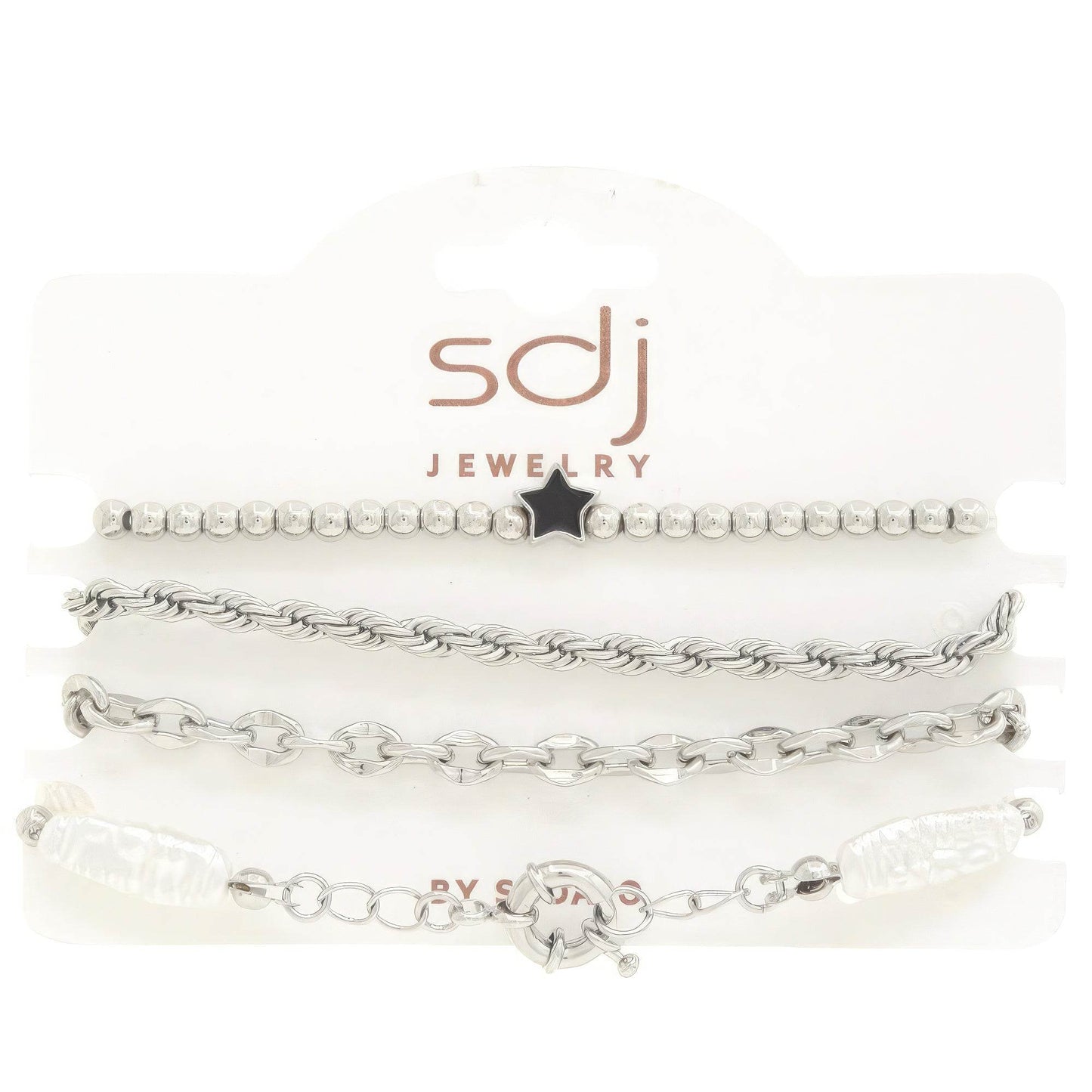 Sodajo Star Beaded Bracelet Set - LLR Chic