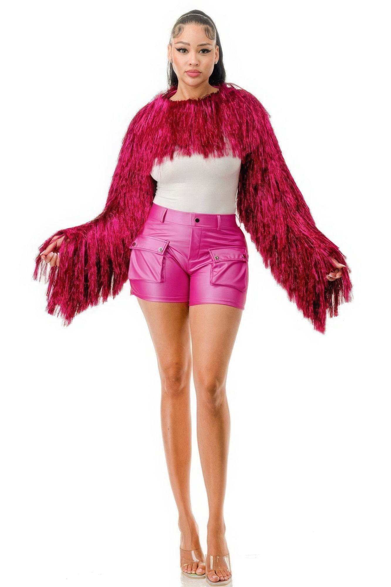Metallic Tinsel Bolero - LLR Chic