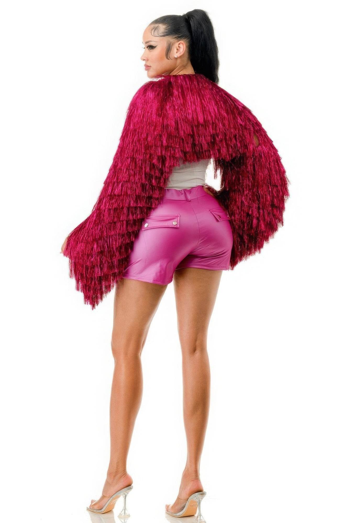 Metallic Tinsel Bolero - LLR Chic