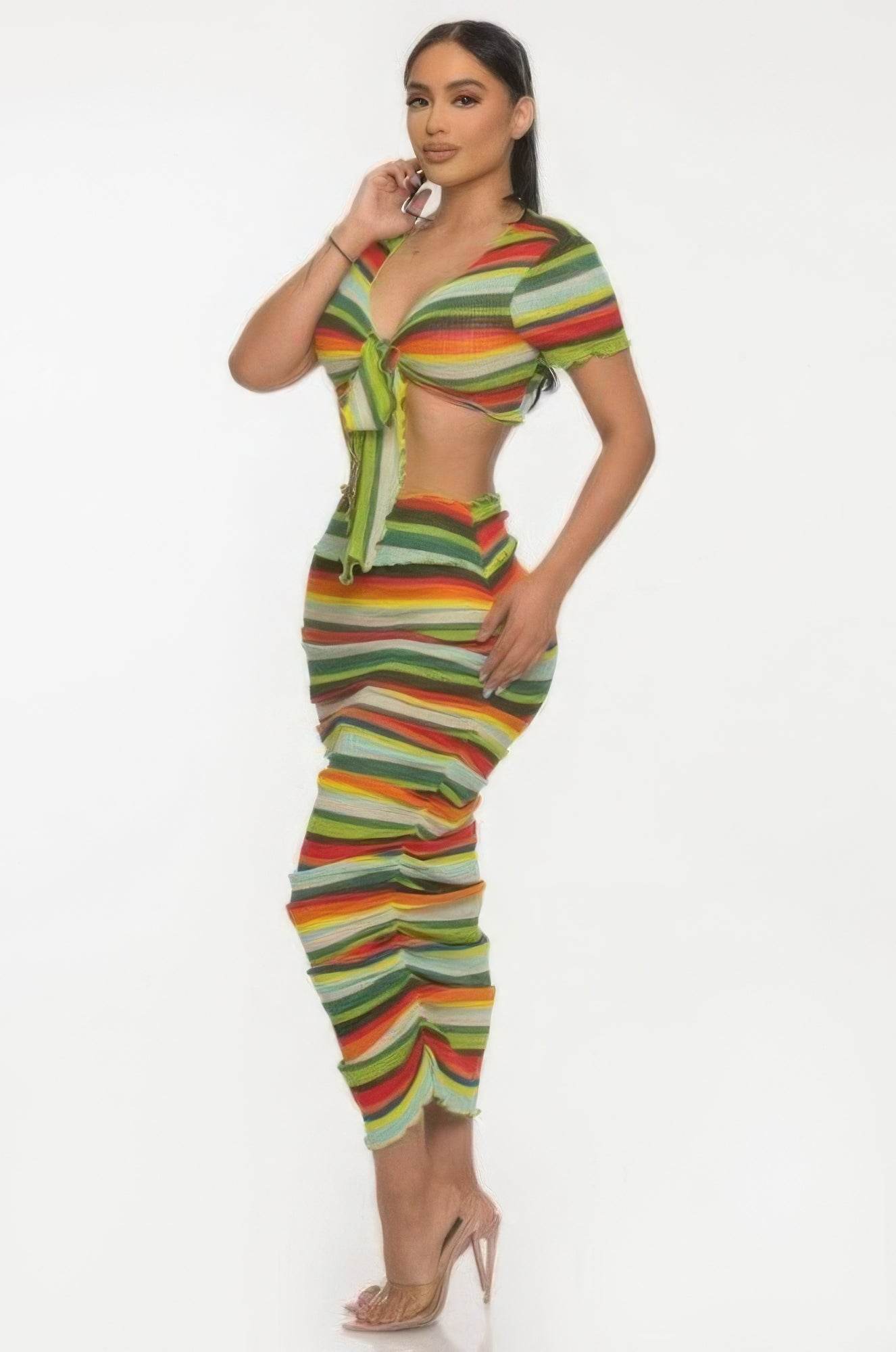 Color Me Mine Beach Sarong Skirt Set - LLR Chic