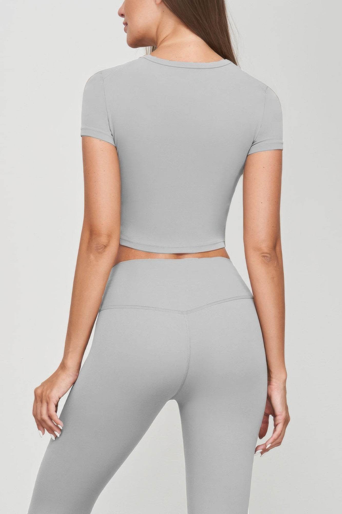 Seamless Short Sleeve Crop Tee - LLR Chic