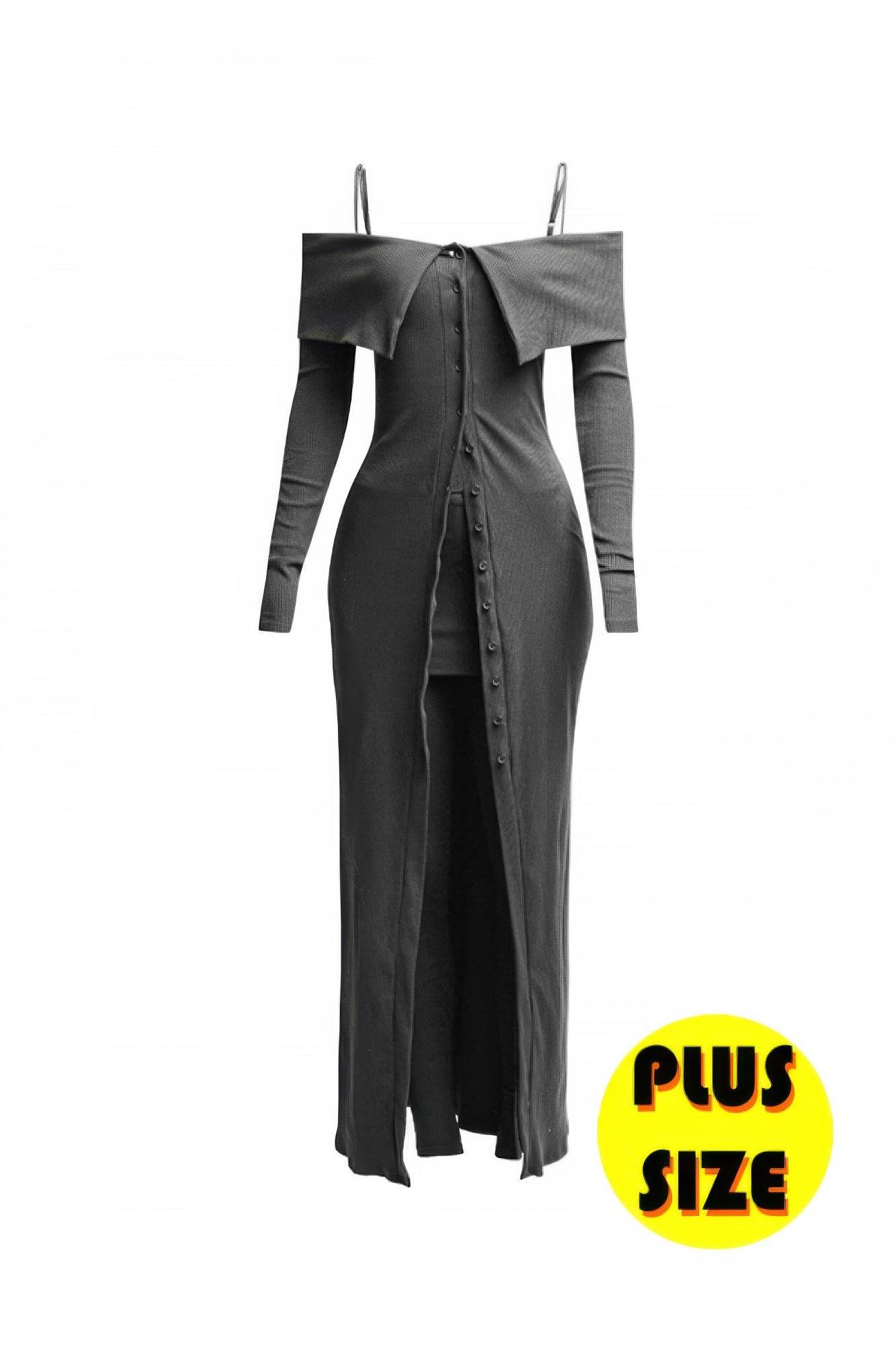 Plus Size Long Length Top & Skirt Leggings Set - LLR Chic