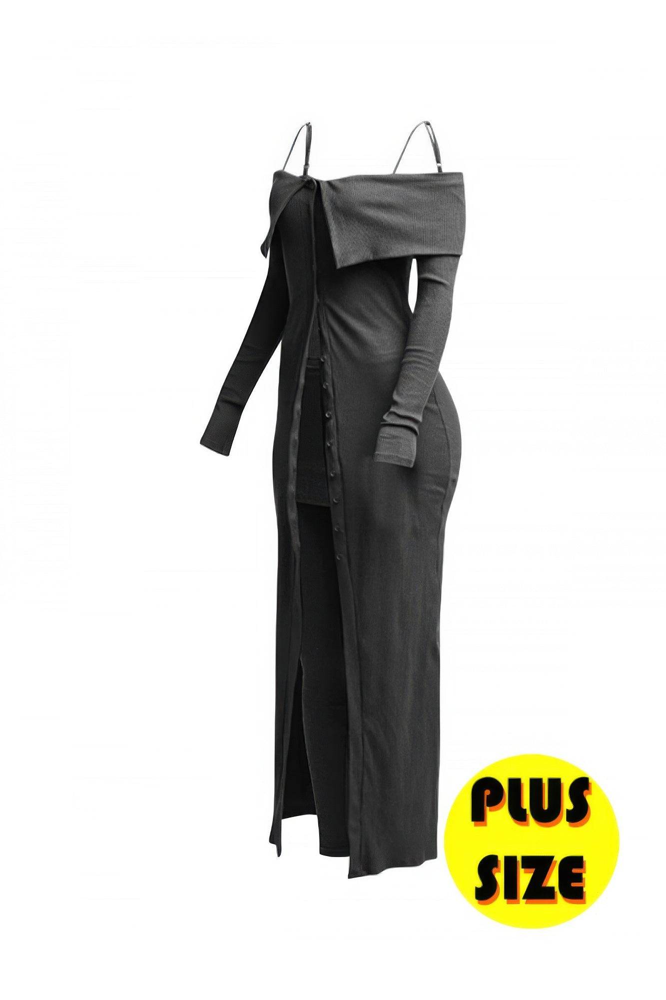 Plus Size Long Length Top & Skirt Leggings Set - LLR Chic