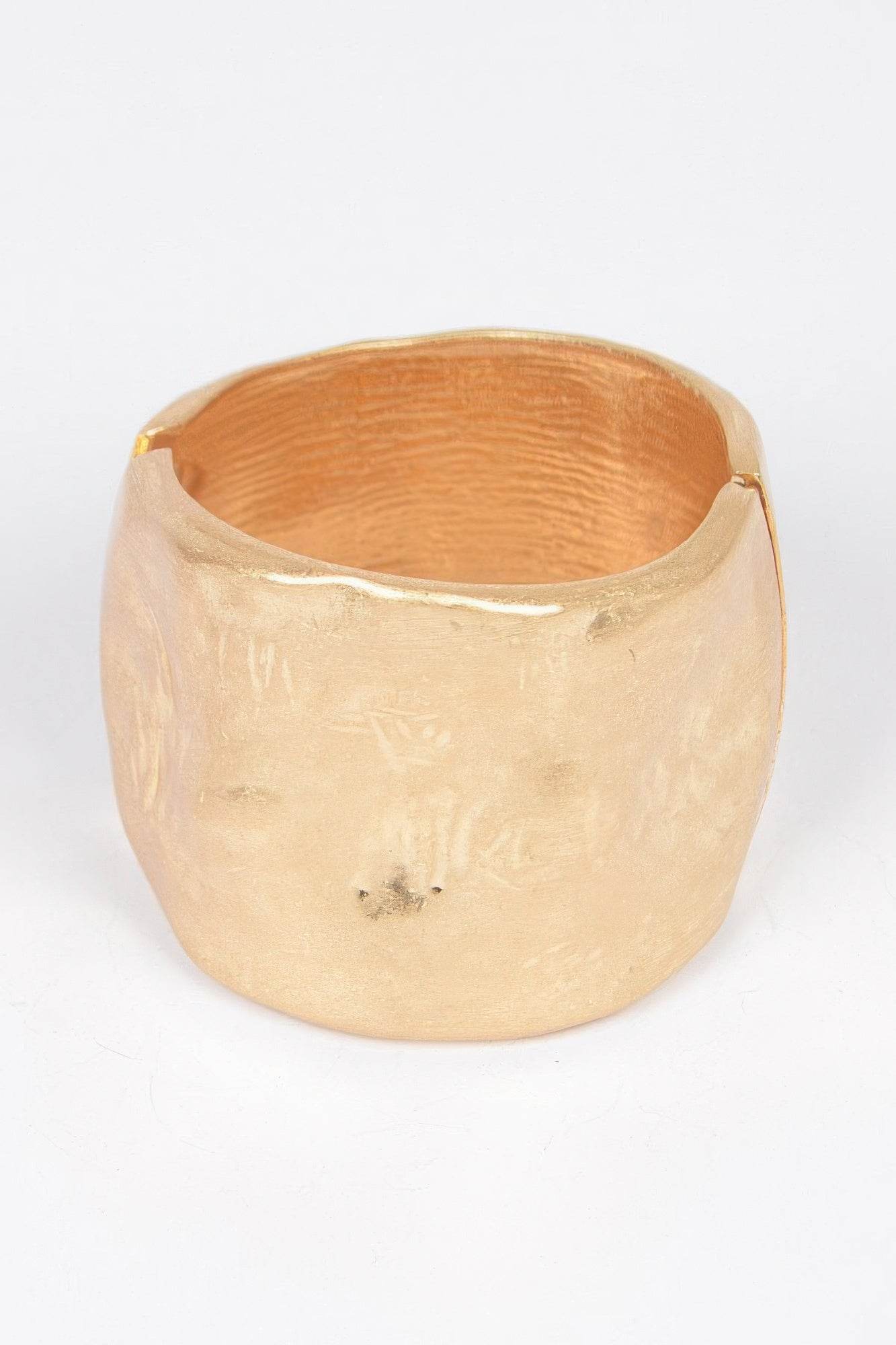 Cast Metal Spring Hinge Cuff - LLR Chic