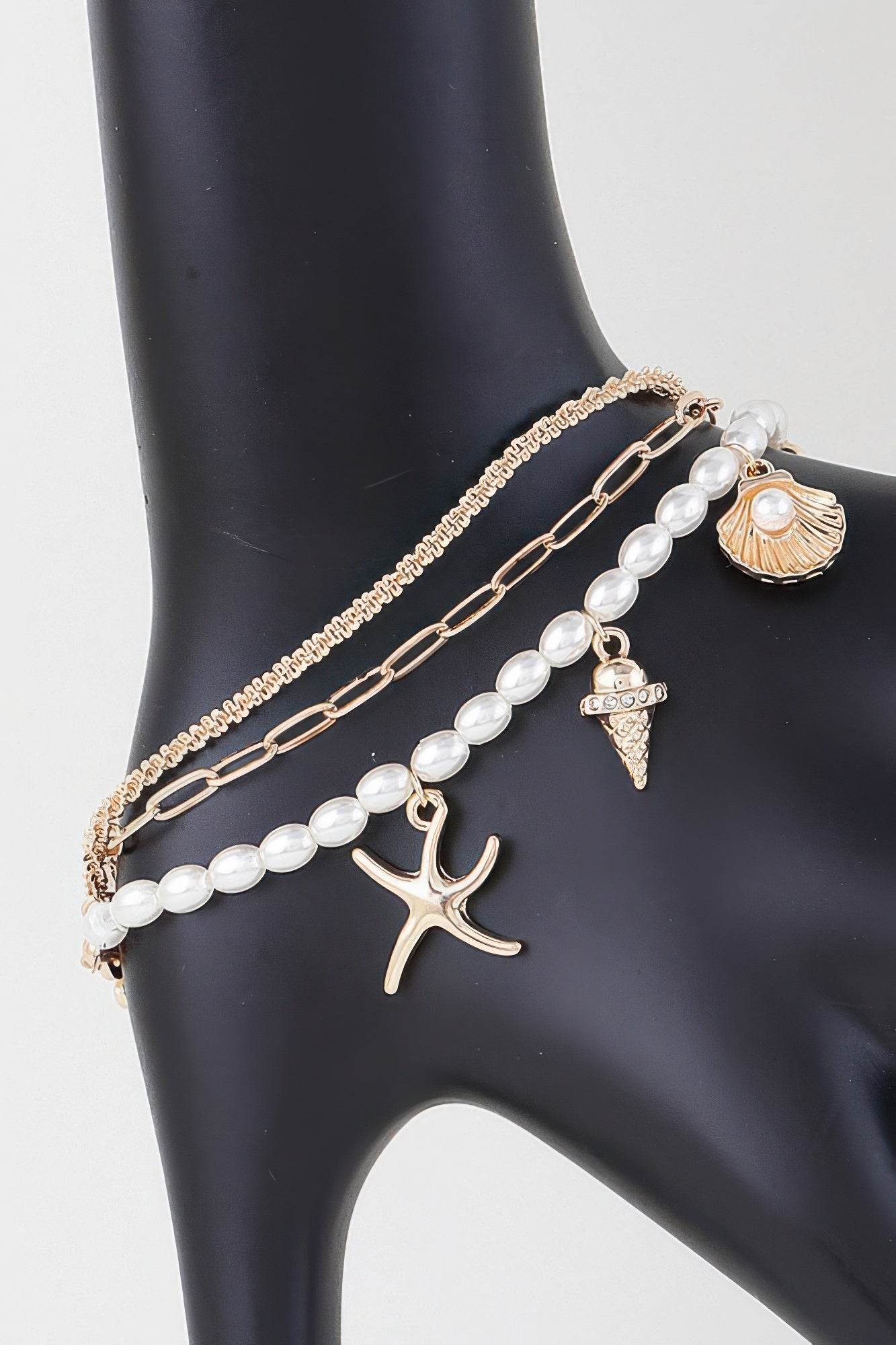 At The Beach Multi Charm Bracelet - LLR Chic