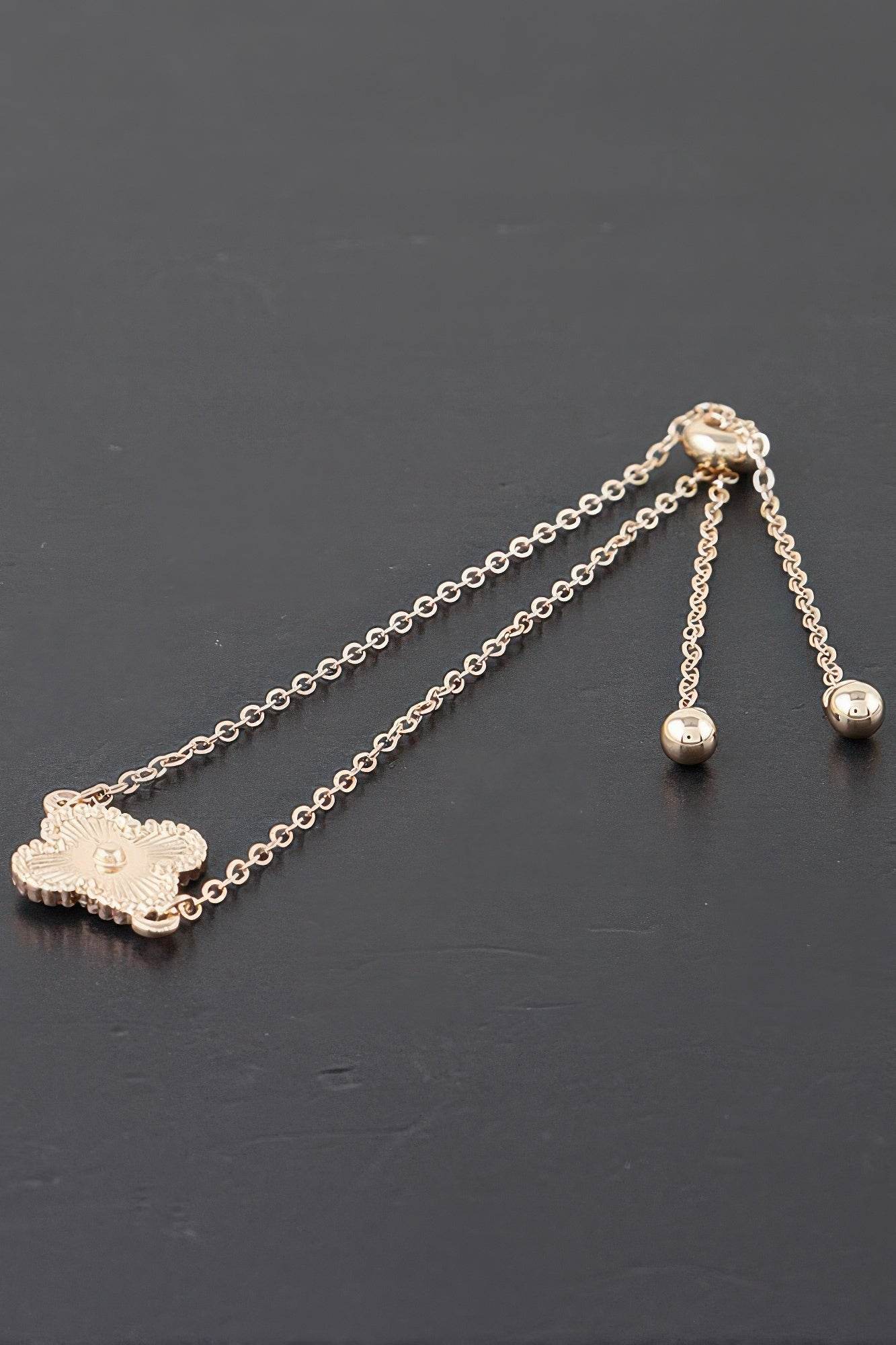 Shiny Clover Adjustable Bracelet - LLR Chic