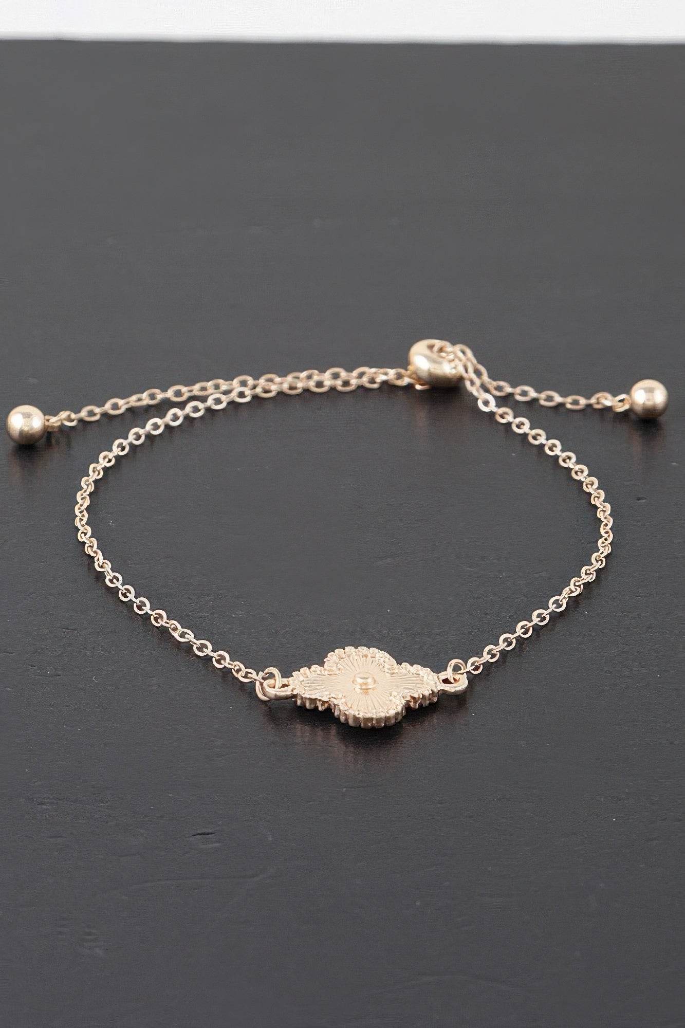 Shiny Clover Adjustable Bracelet - LLR Chic