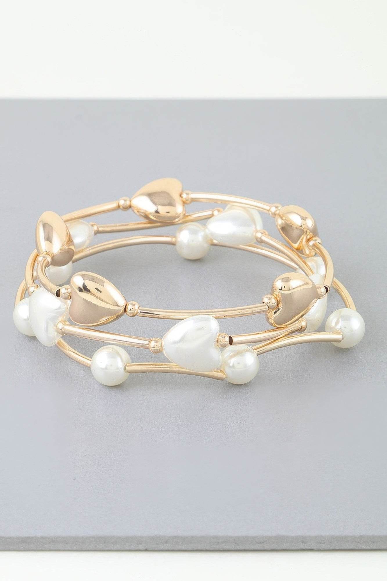 Simple Heart Beaded Wrap Bracelet - LLR Chic