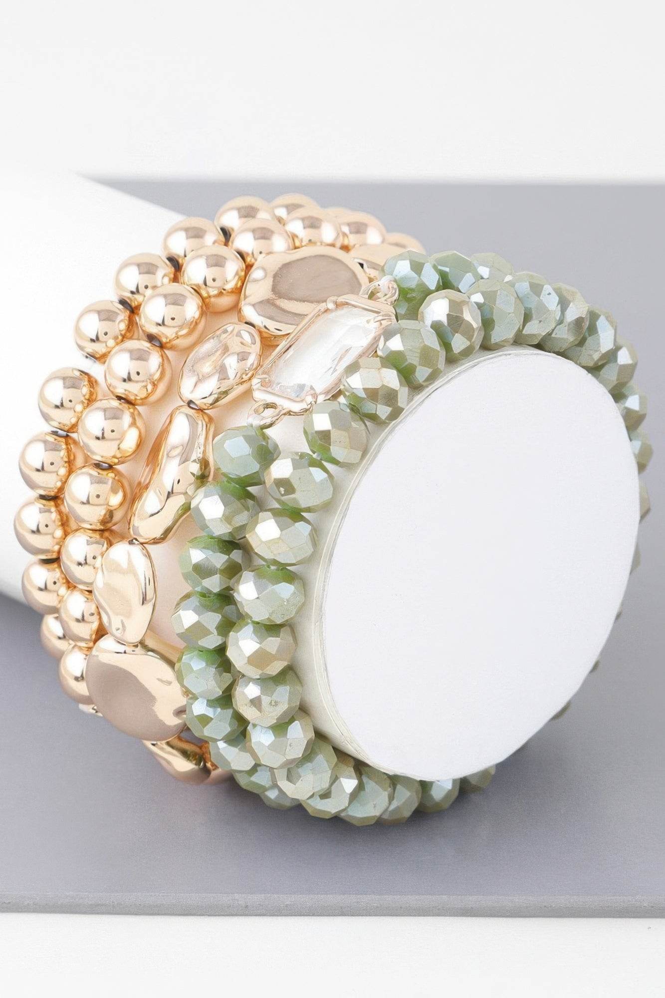 Multicolor Crystal Beaded Bracelet - LLR Chic