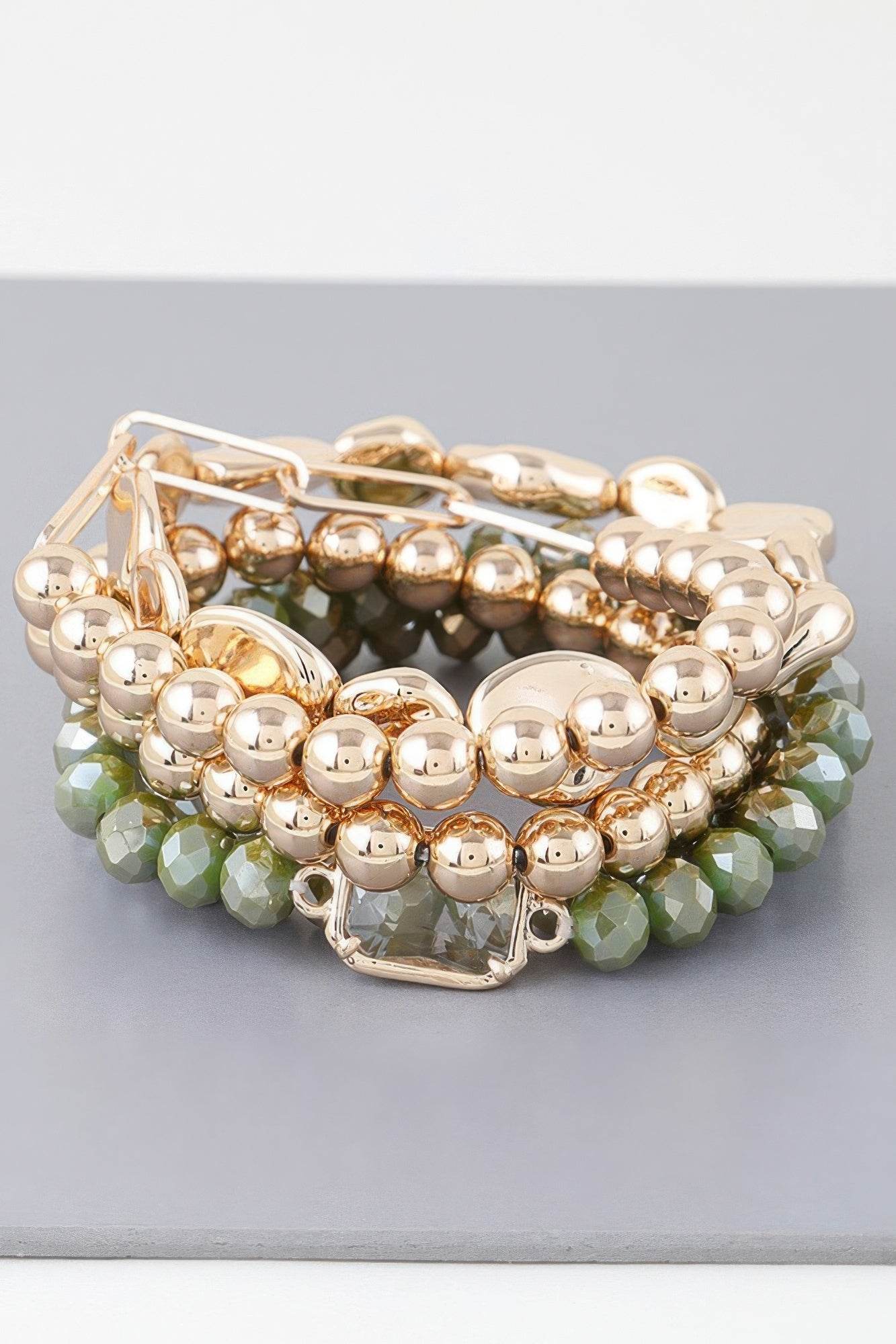 Multicolor Crystal Beaded Bracelet - LLR Chic