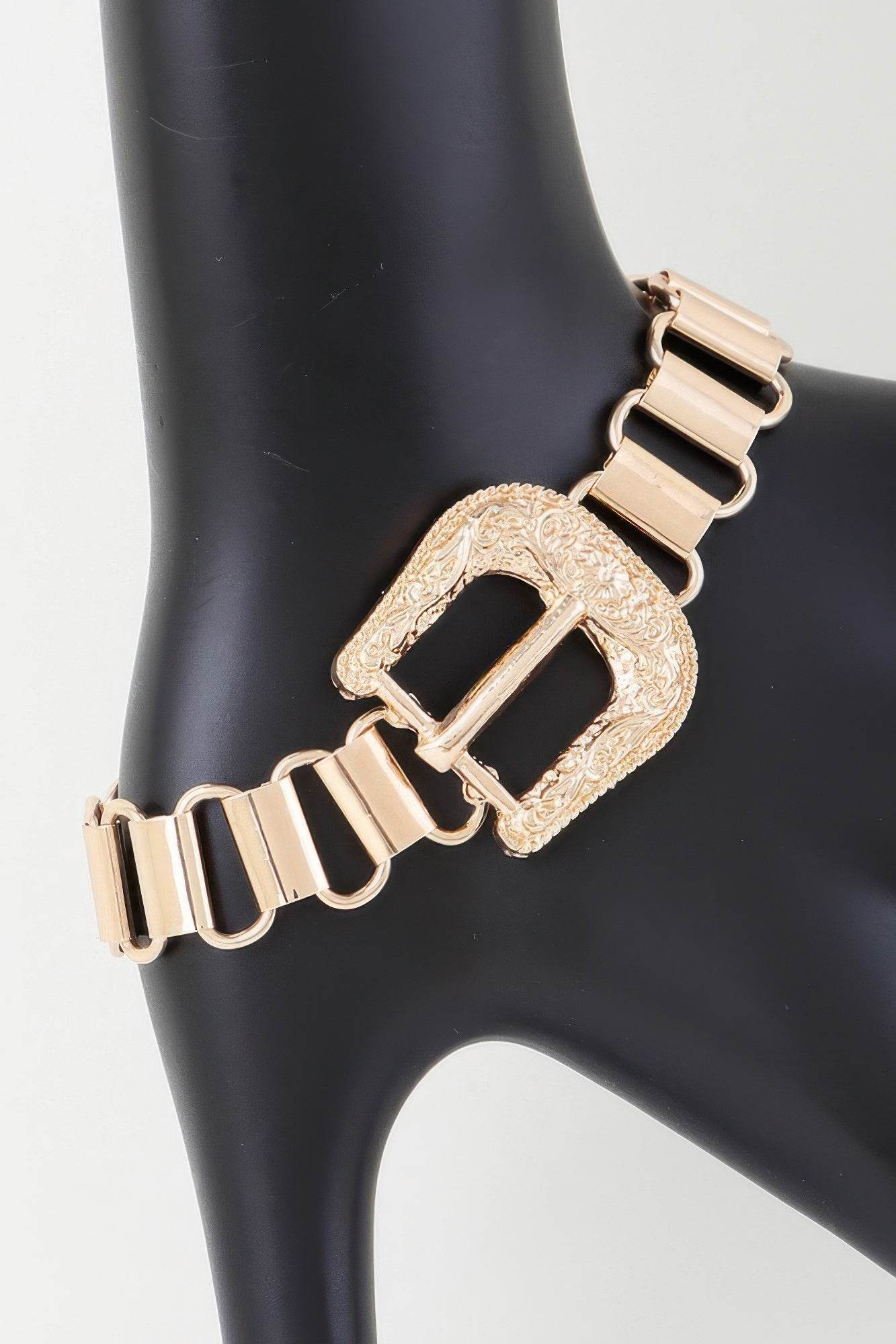 Statement Buckle Belt Bracelet - LLR Chic