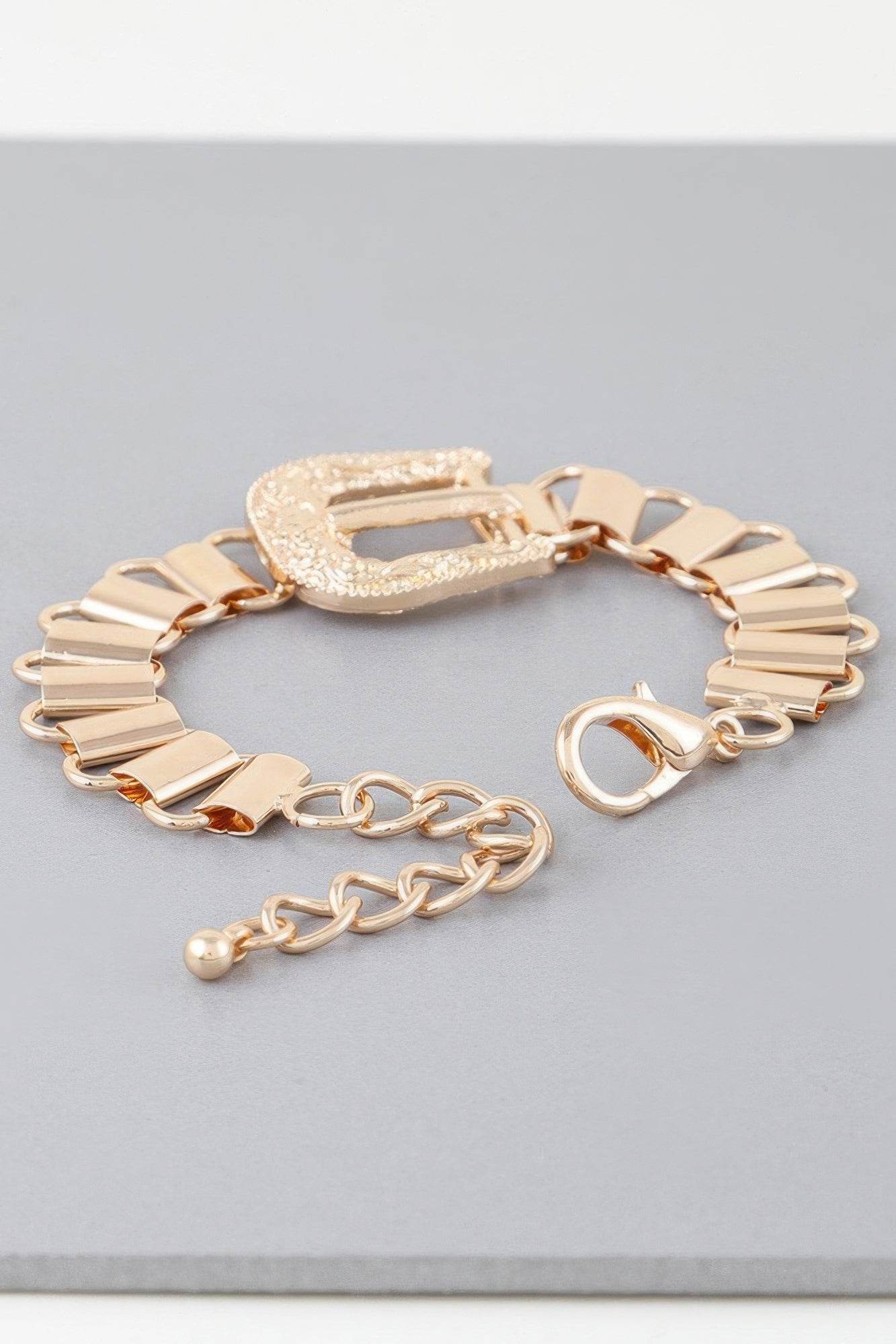 Statement Buckle Belt Bracelet - LLR Chic