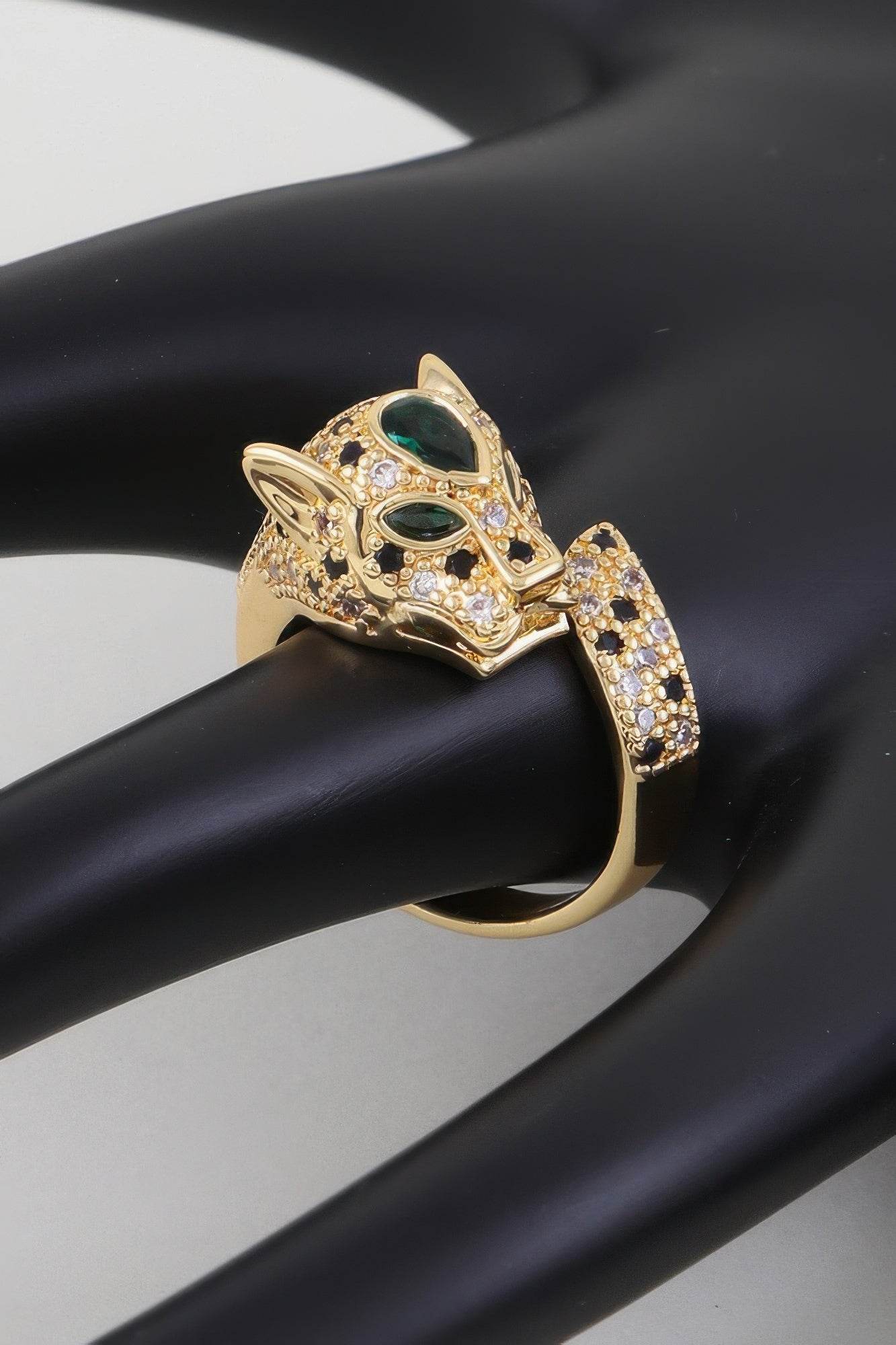 Jeweled Jaguar Wrap Ring - LLR Chic