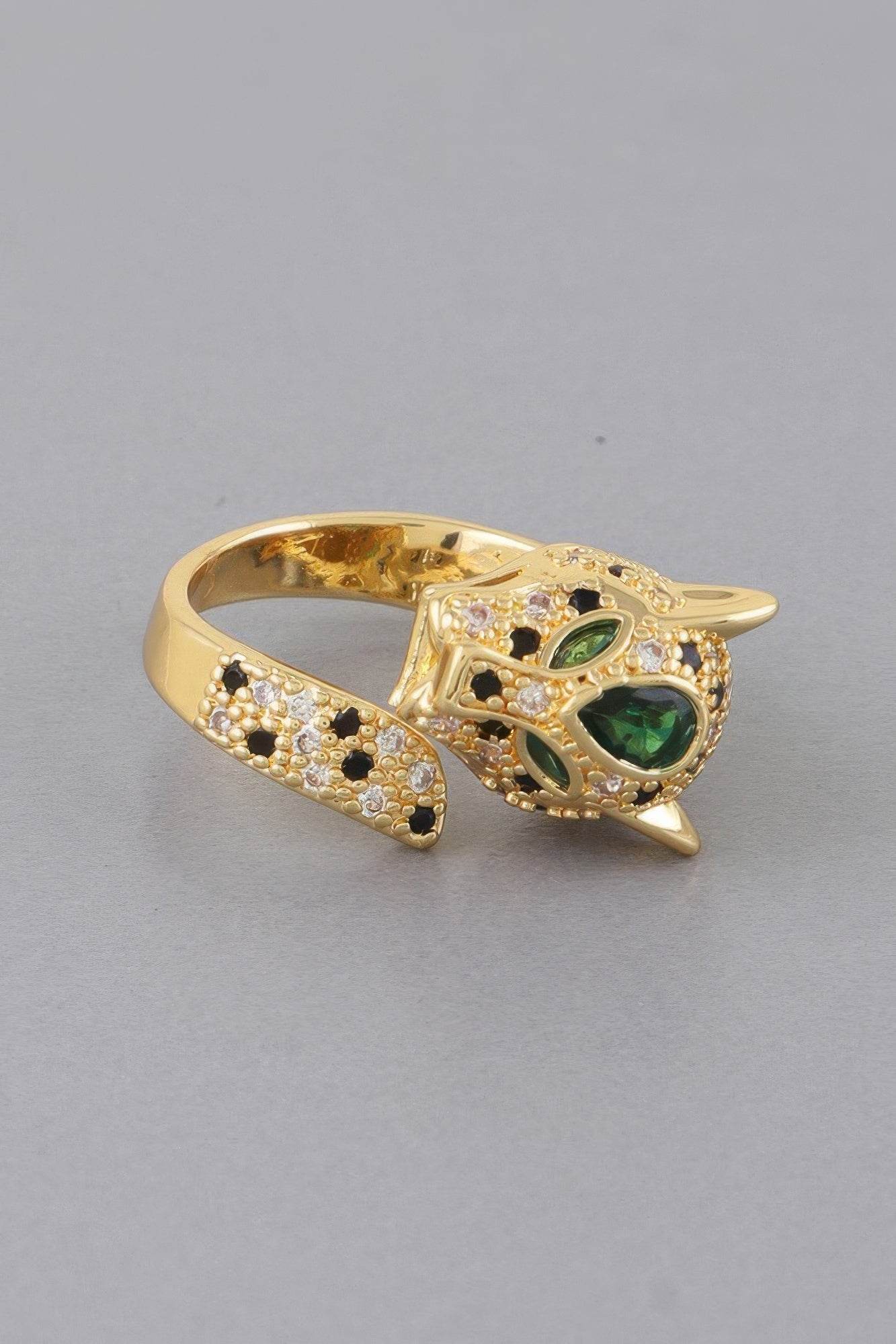 Jeweled Jaguar Wrap Ring - LLR Chic