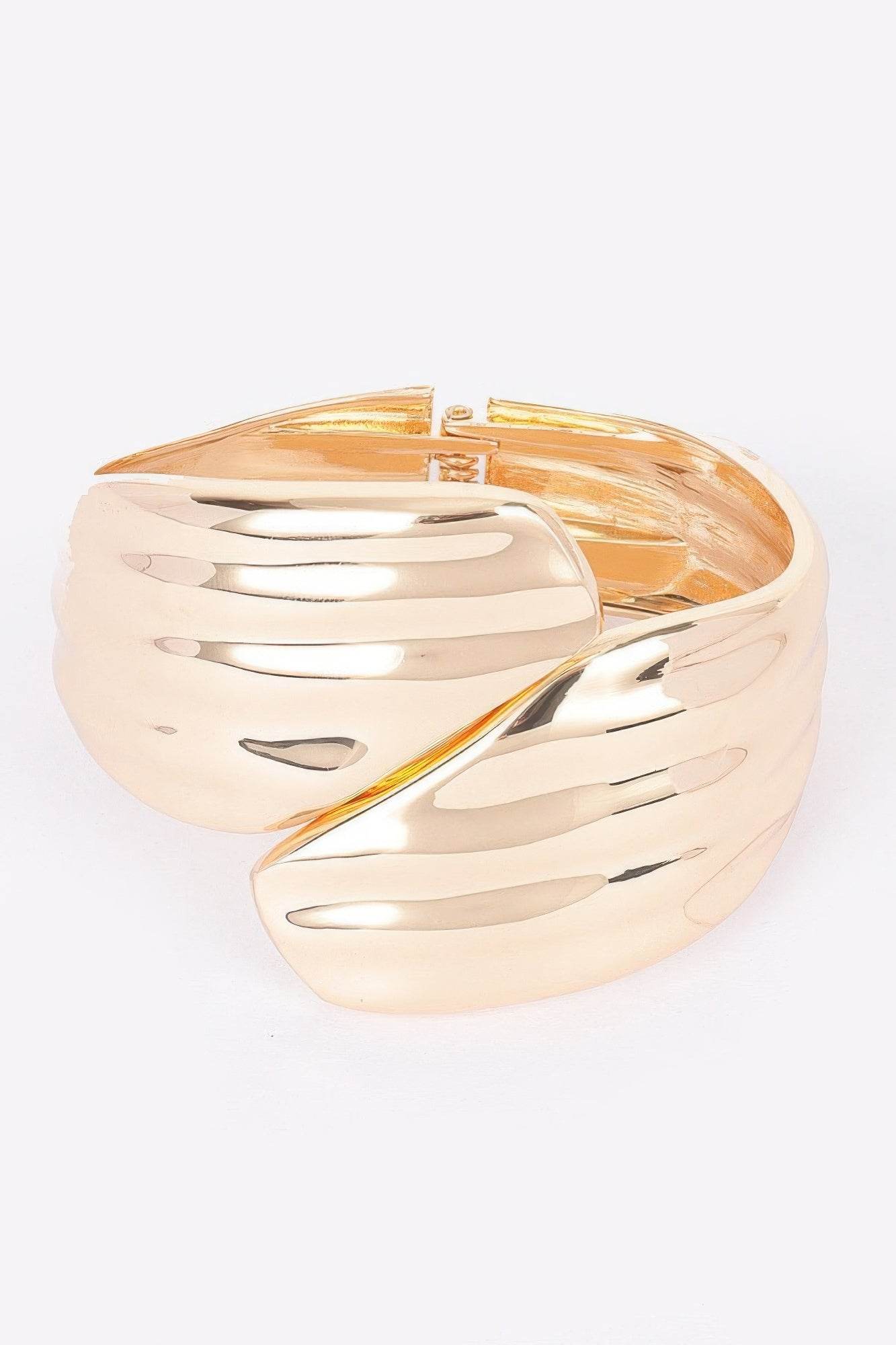 Metal Spring Hinge Cuff - LLR Chic