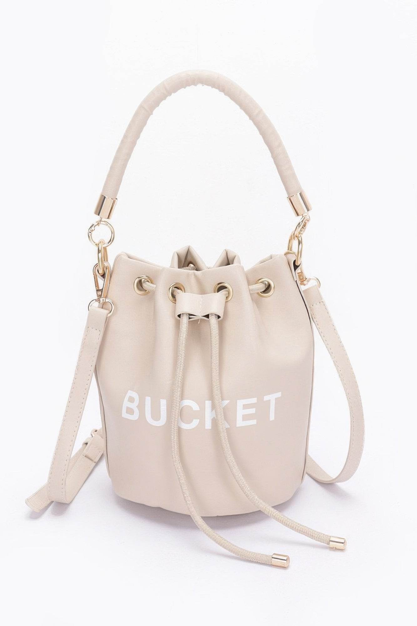 Faux Leather Bucket Bag - LLR Chic