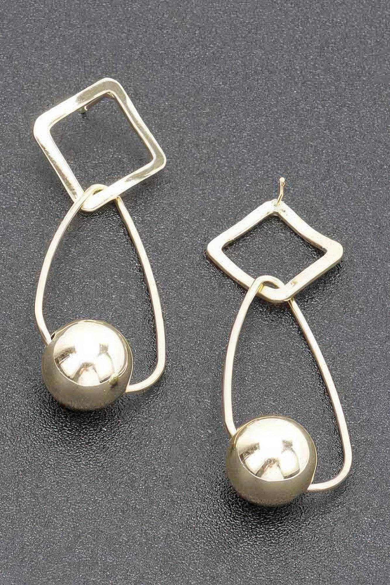 Gold Plated Metal Earring - LLR Chic