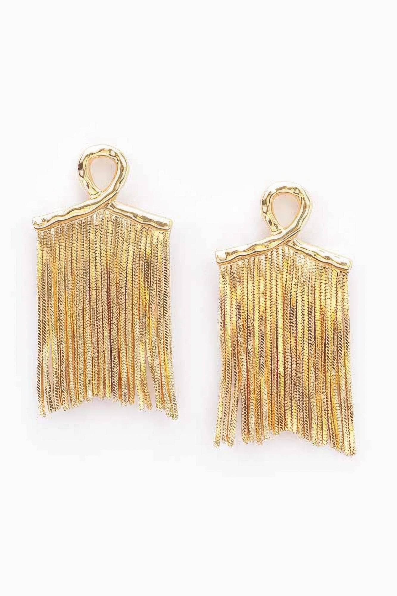 Gold Plated Metal Earring - LLR Chic