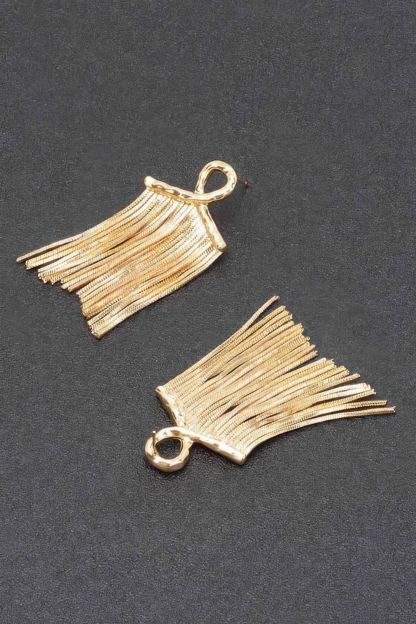 Gold Plated Metal Earring - LLR Chic