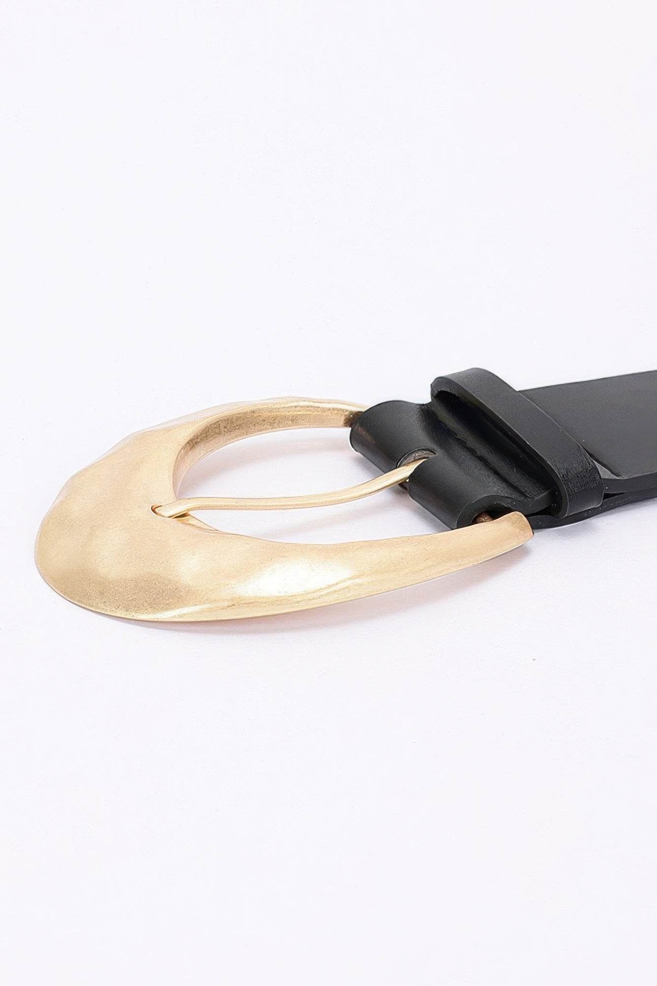 Metal Buckle Pu Belt - LLR Chic