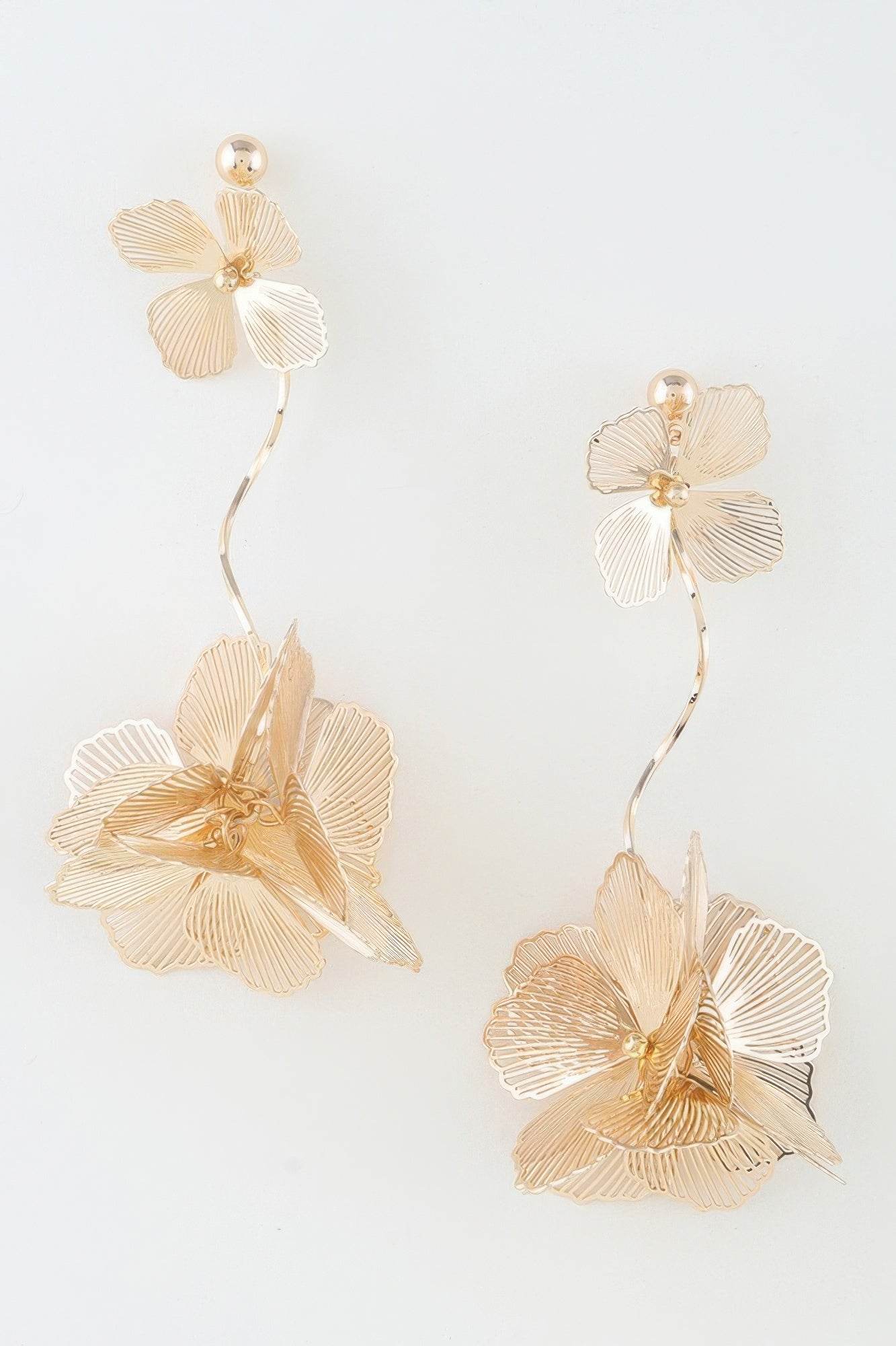 Delicate Flower Drop Earrings - LLR Chic