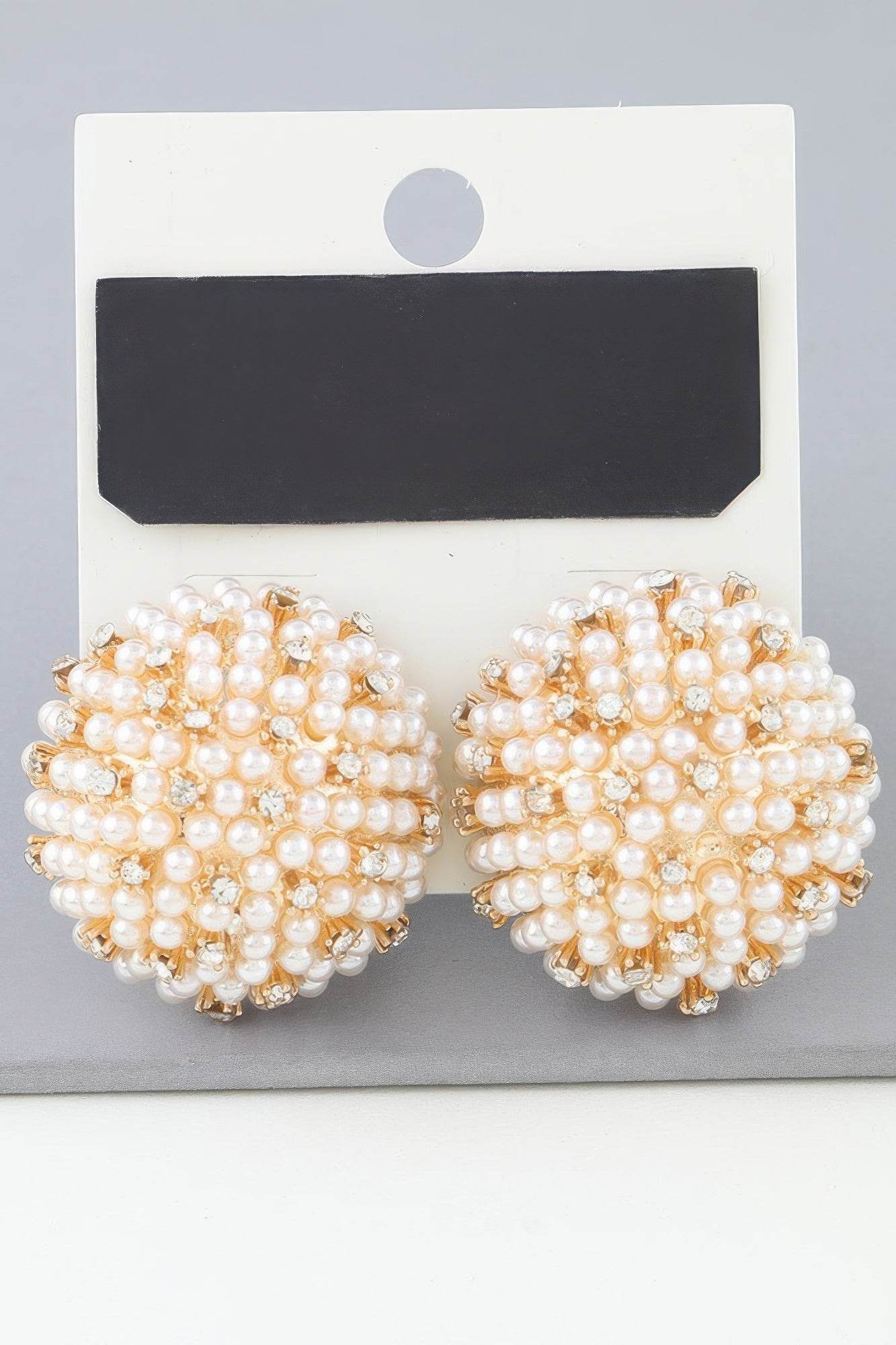 Pearled Sky Dome Stud Earrings - LLR Chic