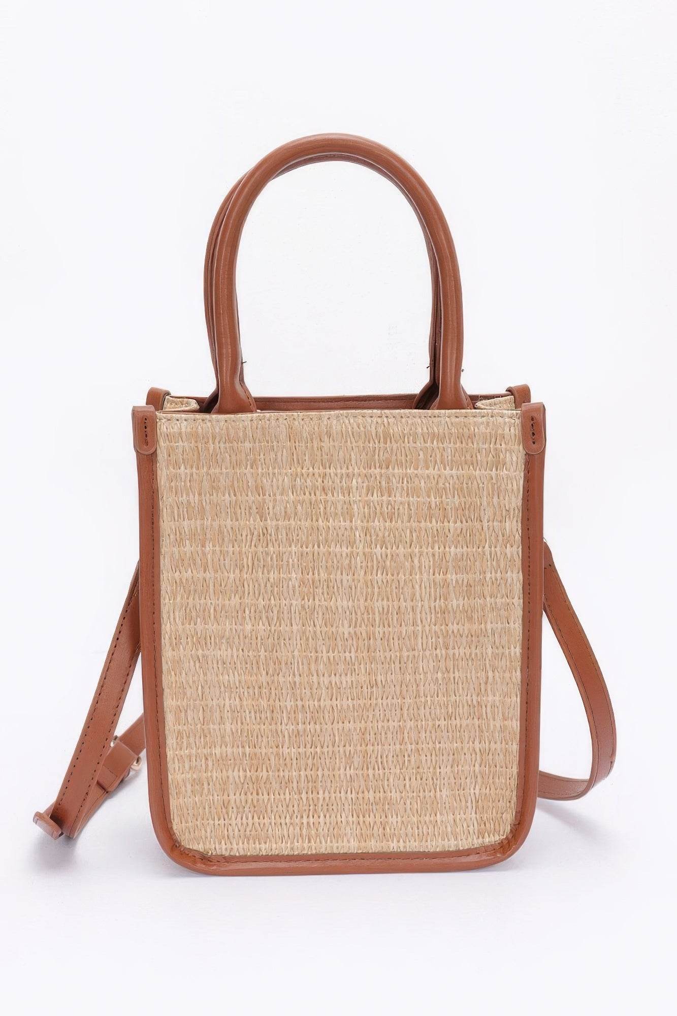 Faux Straw Tote Bag - LLR Chic