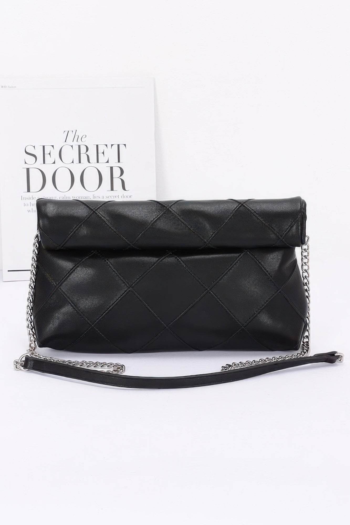 Quilted Faux Leather Pouch - LLR Chic