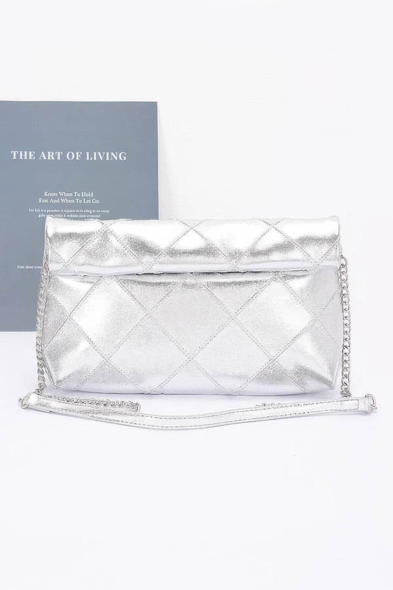 Quilted Faux Leather Pouch - LLR Chic
