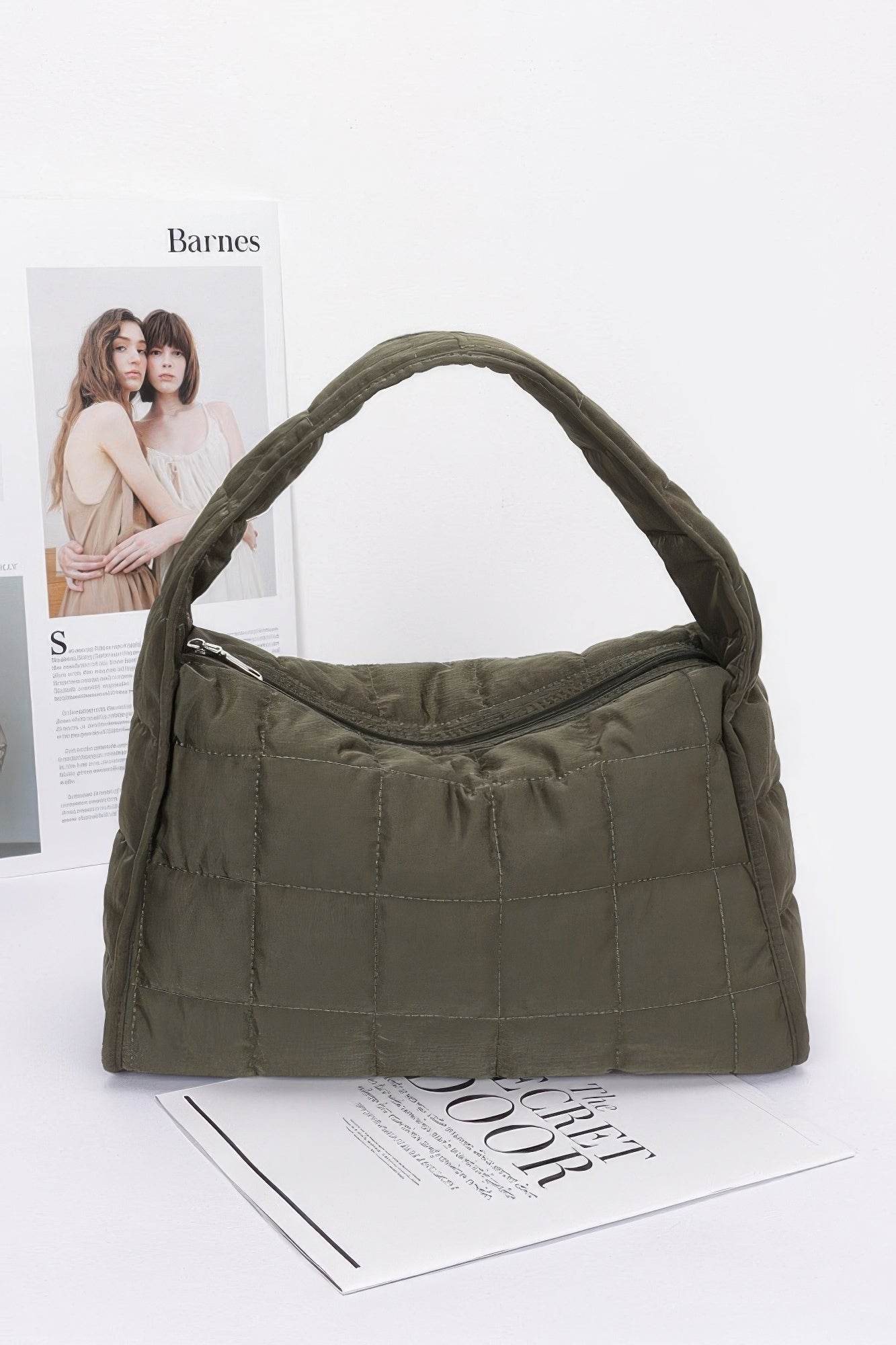 Quilted Nylon Shoulder Bag - LLR Chic