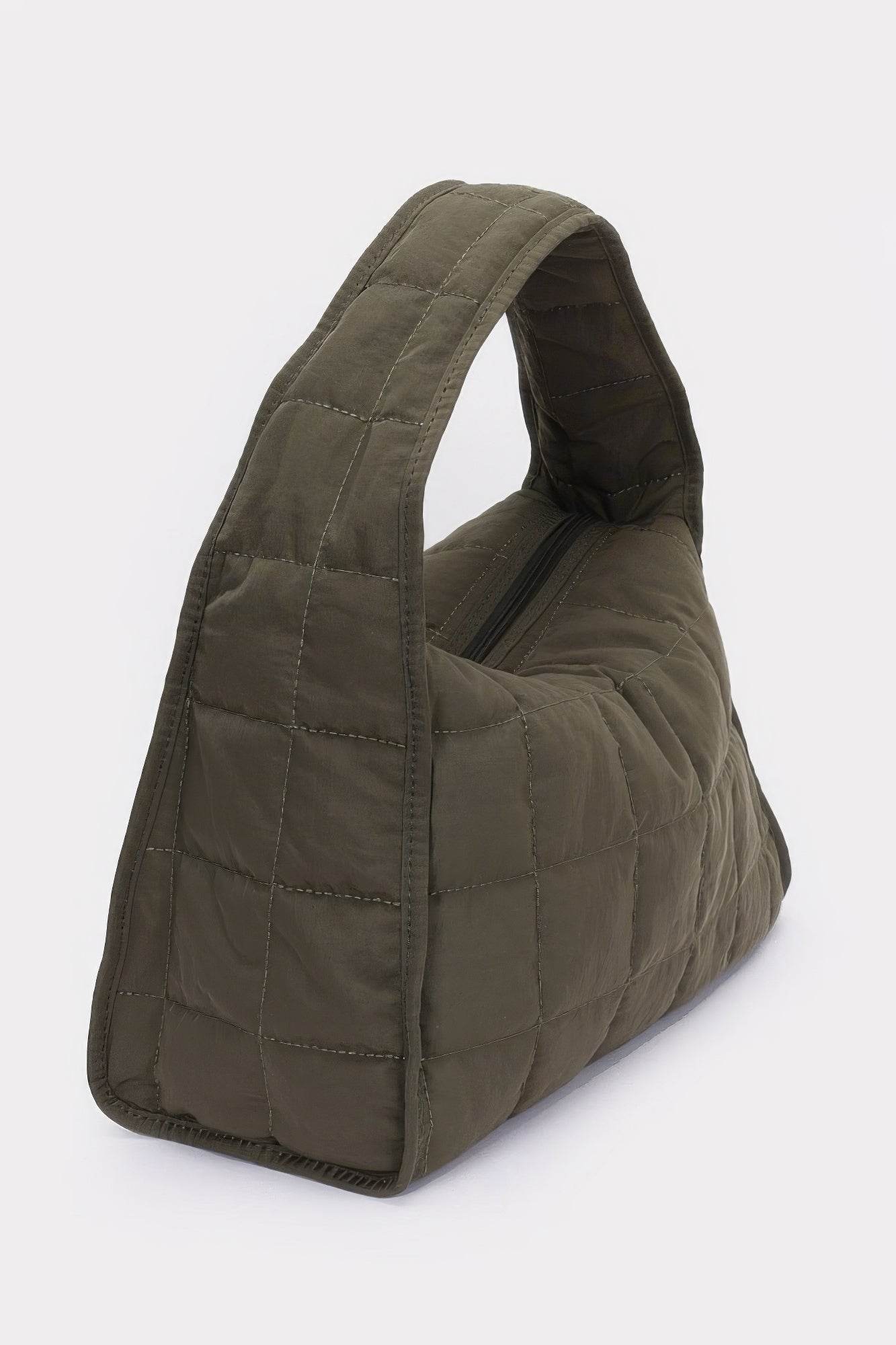 Quilted Nylon Shoulder Bag - LLR Chic