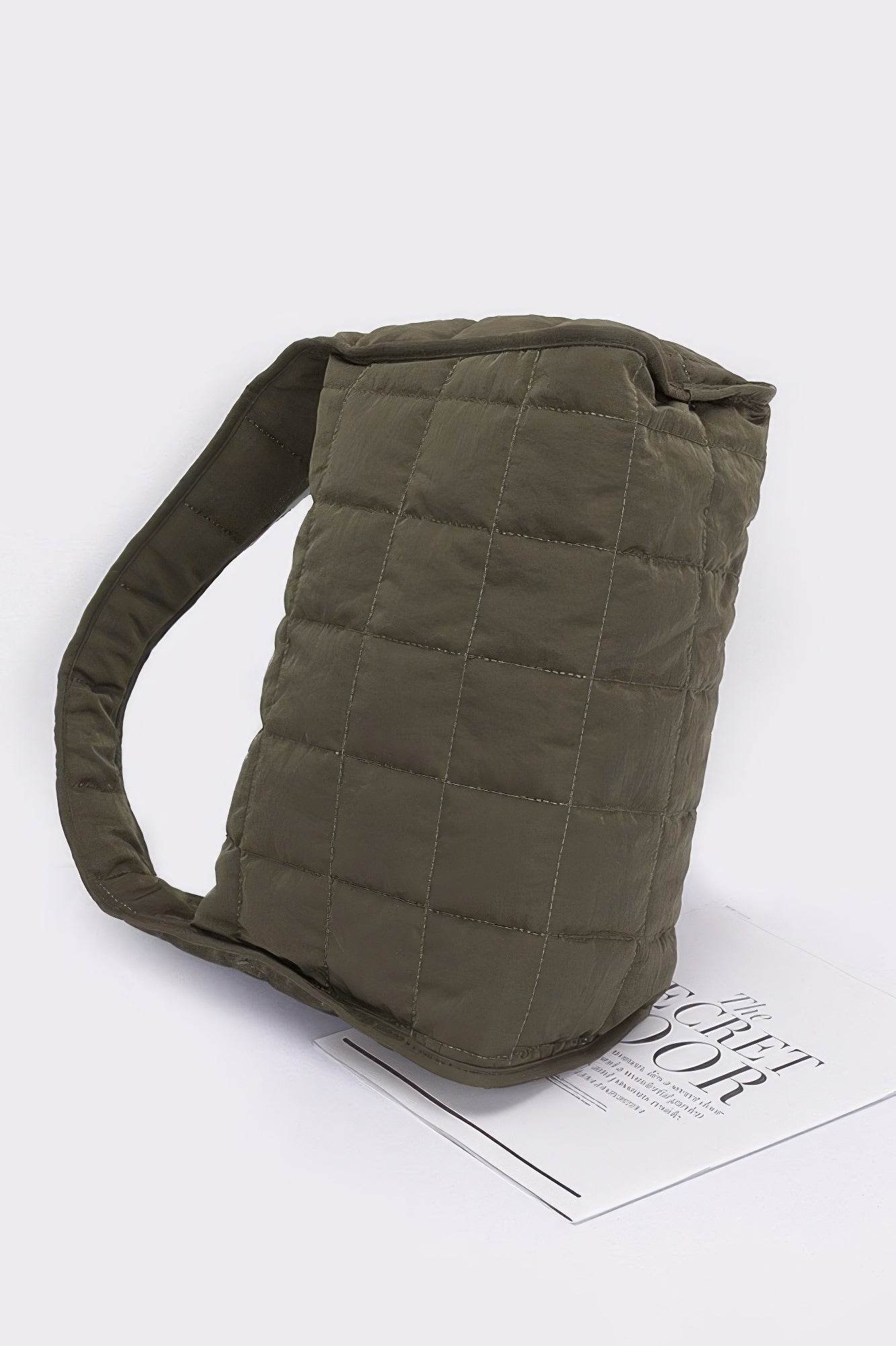 Quilted Nylon Shoulder Bag - LLR Chic