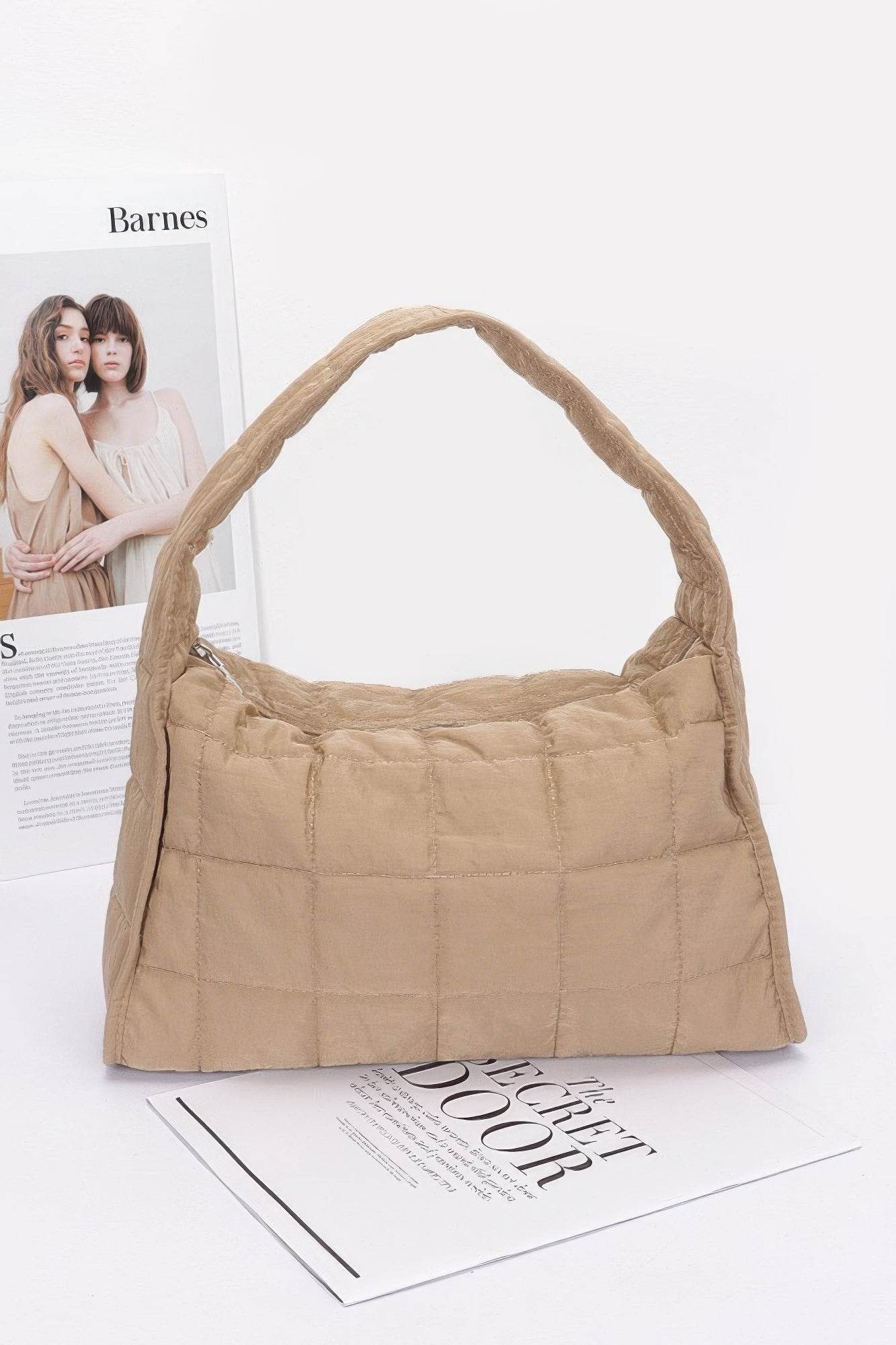 Quilted Nylon Shoulder Bag - LLR Chic