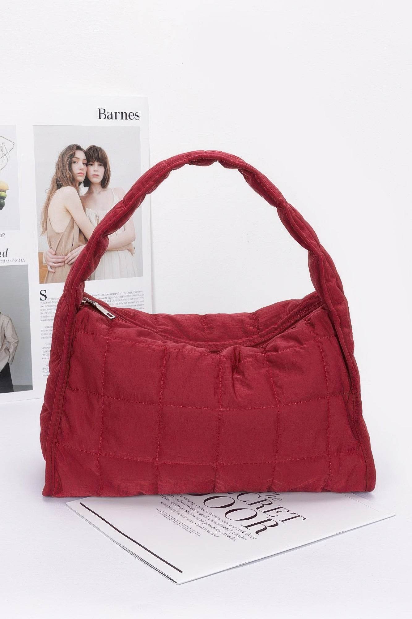 Quilted Nylon Shoulder Bag - LLR Chic