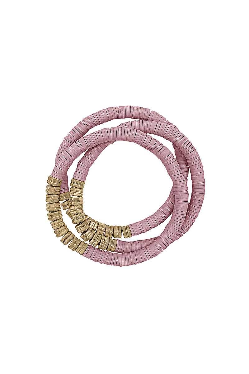 Triple Multi Ring Bead Stretchable Bracelets - LLR Chic