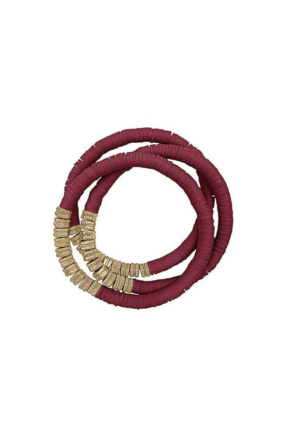Triple Multi Ring Bead Stretchable Bracelets - LLR Chic