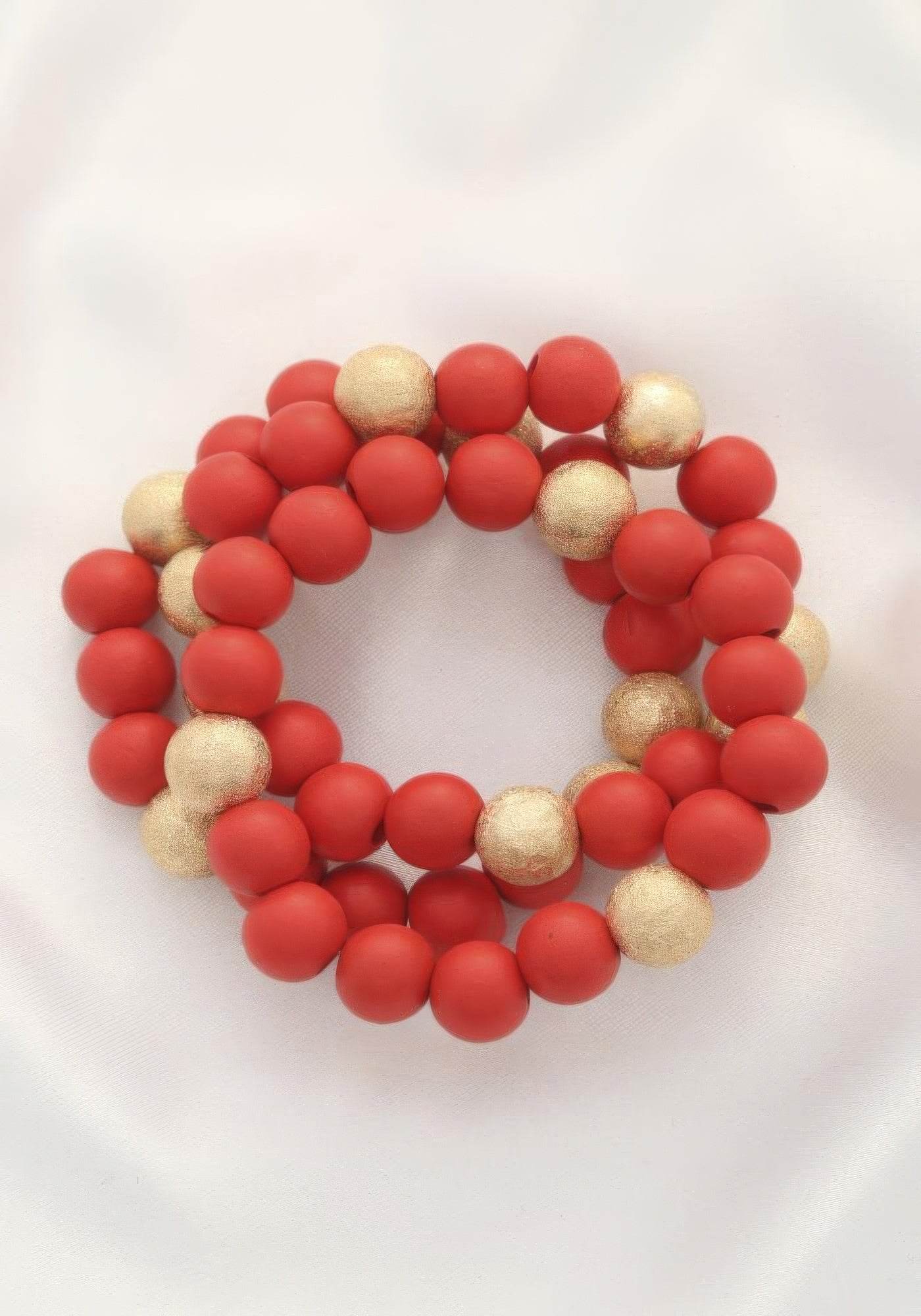 Metal Wood Bead Bracelet - LLR Chic
