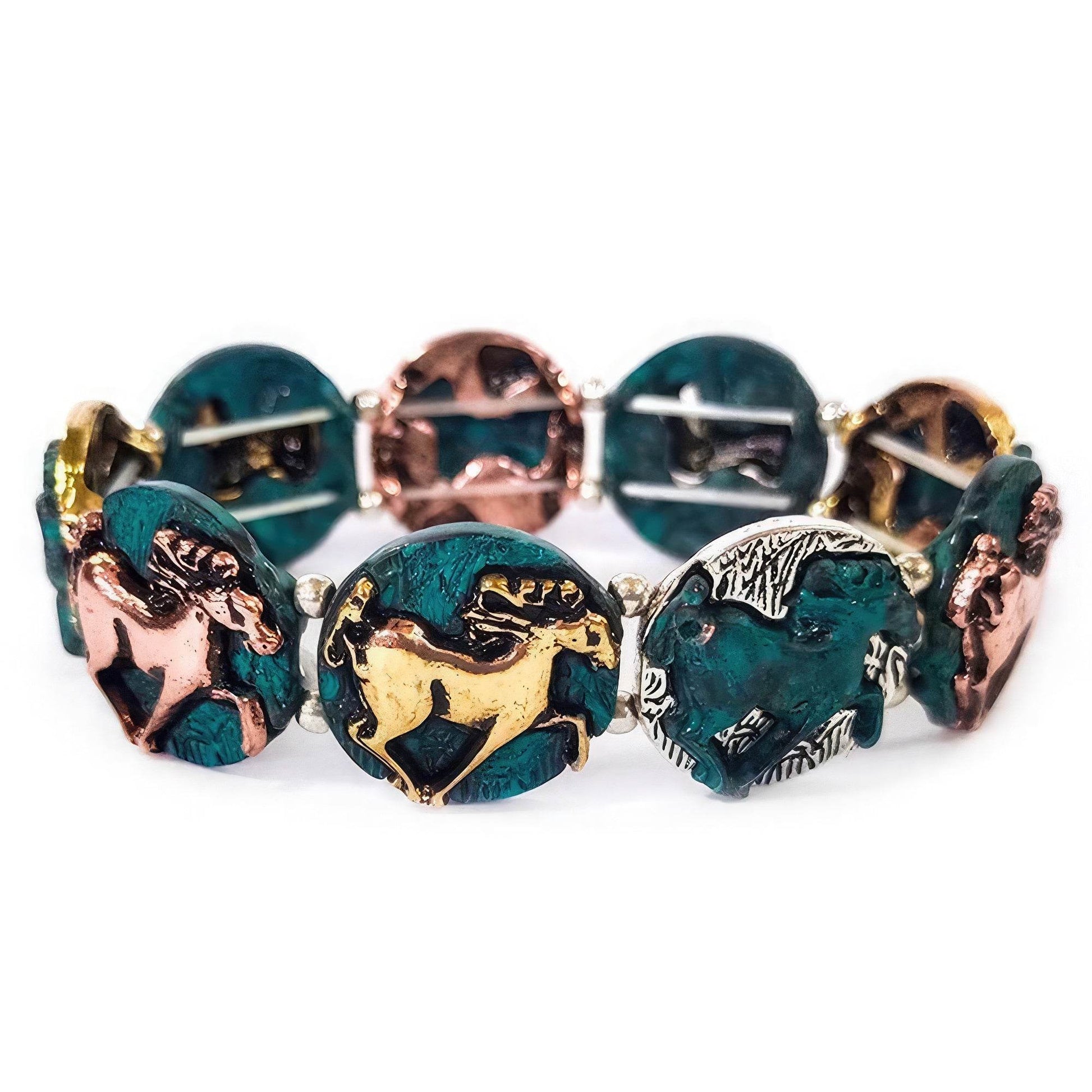 Horse Coin Metal Bracelet - LLR Chic