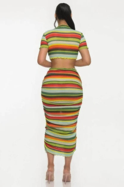 Color Me Mine Beach Sarong Skirt Set - LLR Chic