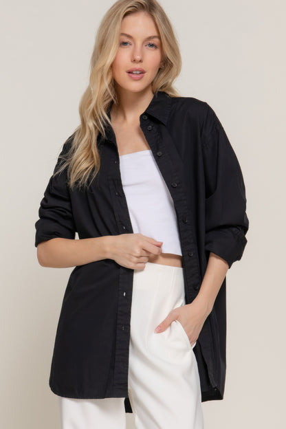 Long Sleeve Loose Fit Shirt