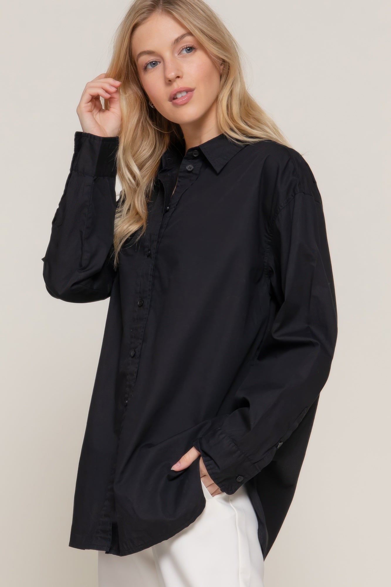 Long Sleeve Loose Fit Shirt