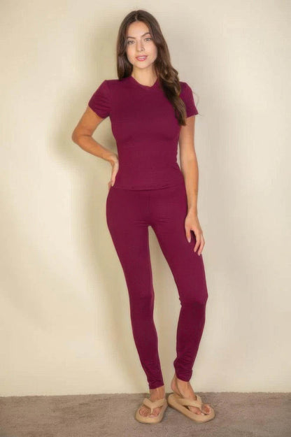 Short Sleeve Round Neck T Shirt - LLR Chic