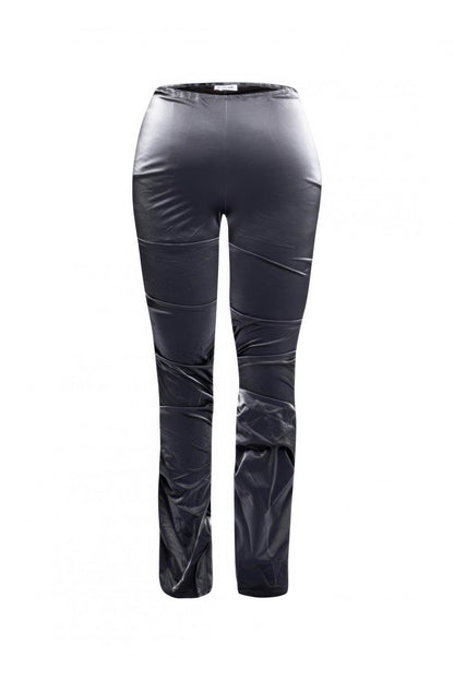 Velvet Pu Ruched Pants - LLR Chic