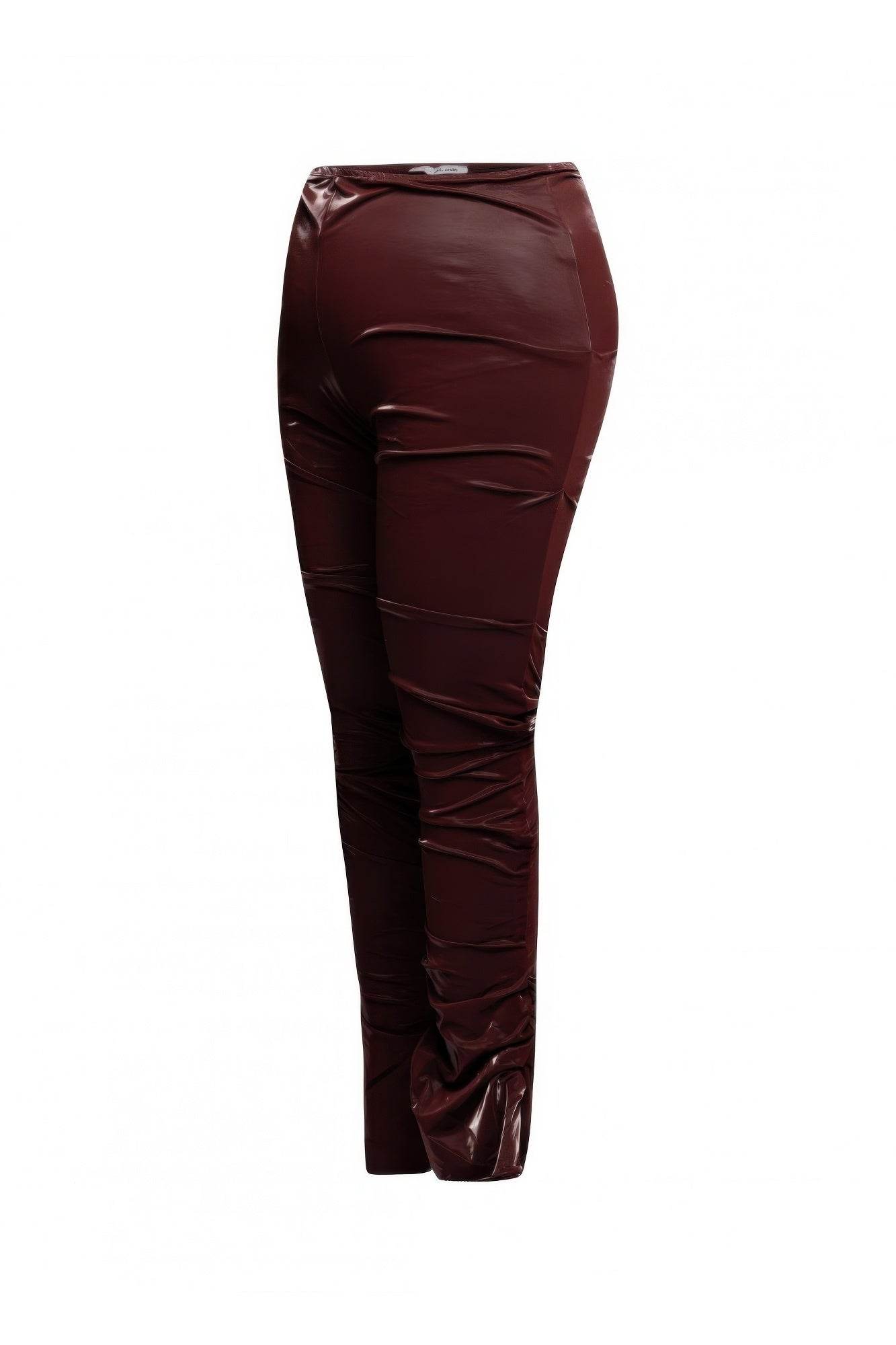 Velvet Pu Ruched Pants - LLR Chic