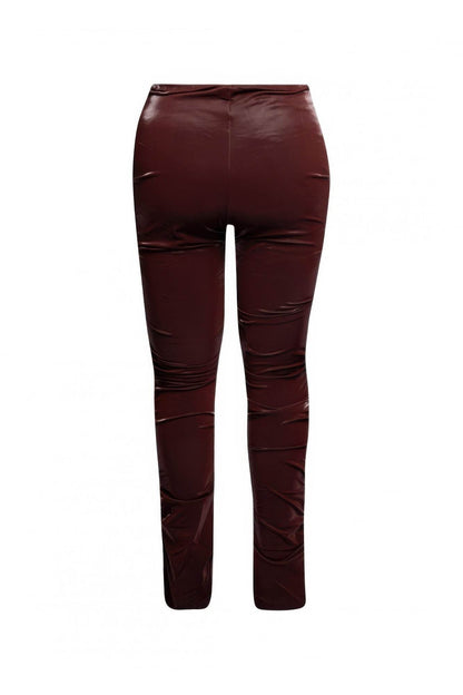 Velvet Pu Ruched Pants - LLR Chic