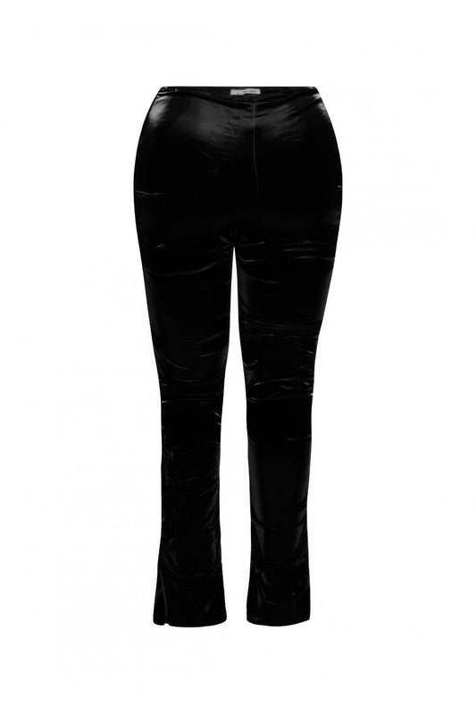 Velvet Pu Ruched Pants - LLR Chic