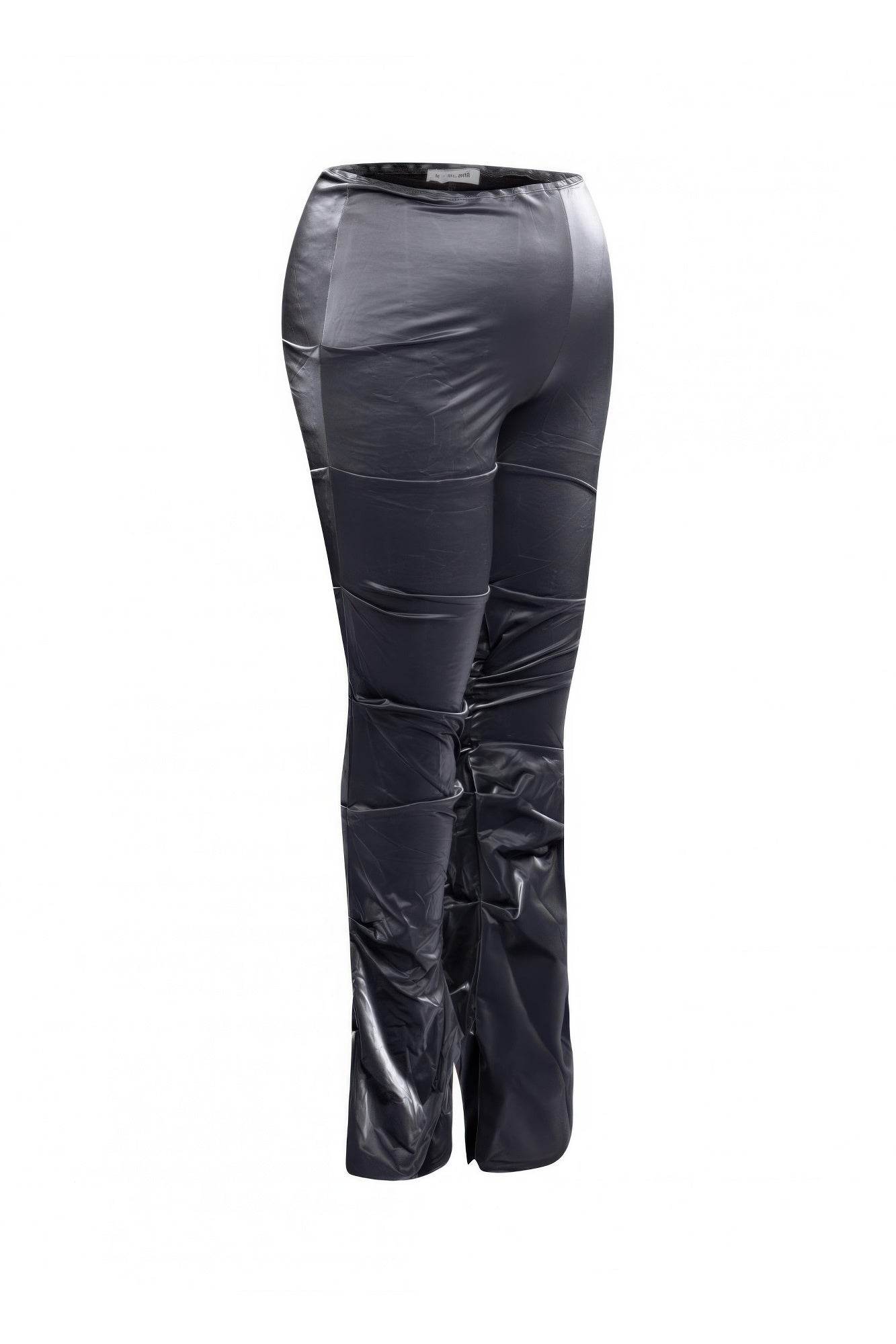 Velvet Pu Ruched Pants - LLR Chic